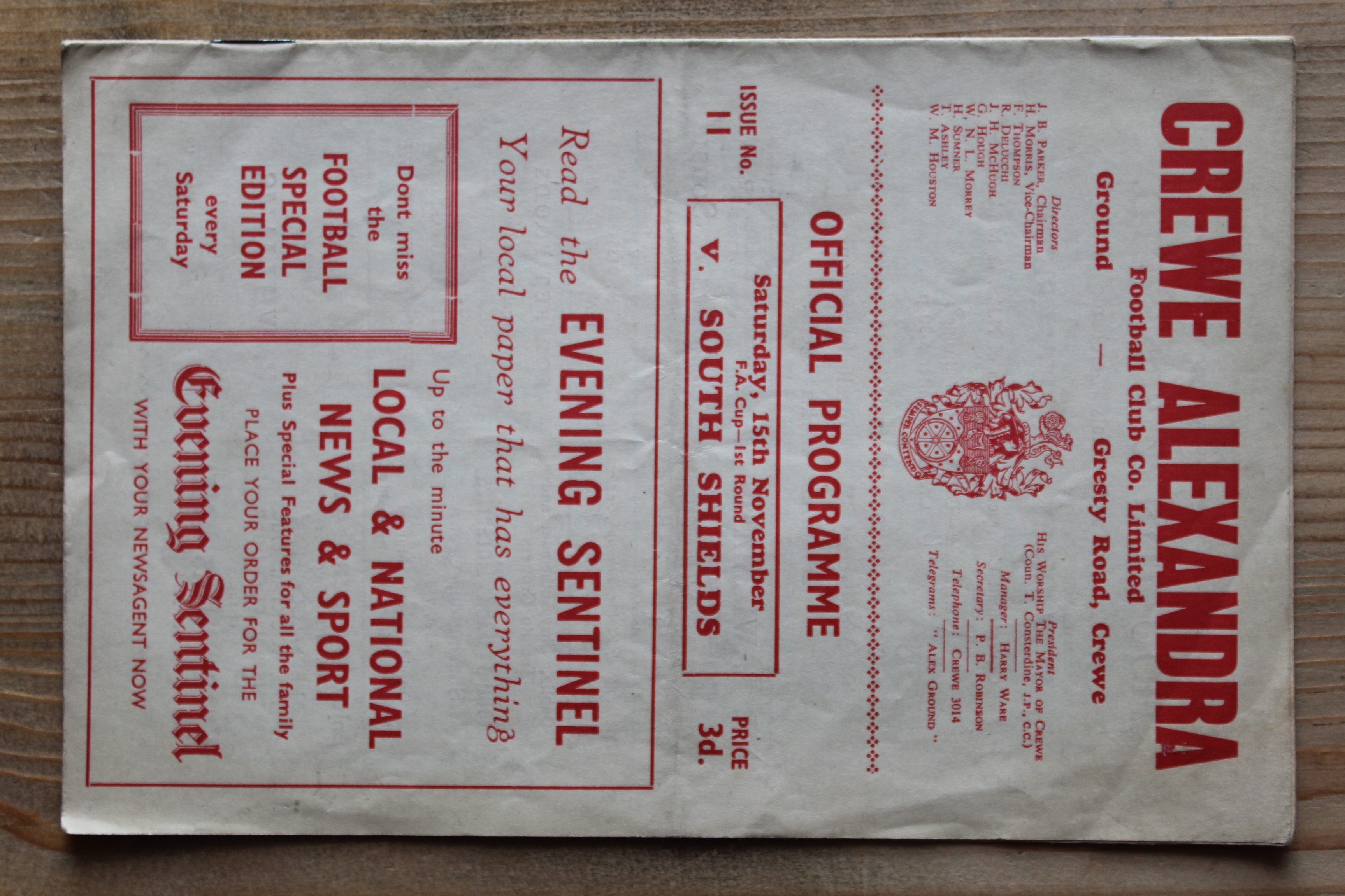 Crewe Alexandra FC v South Shields AFC