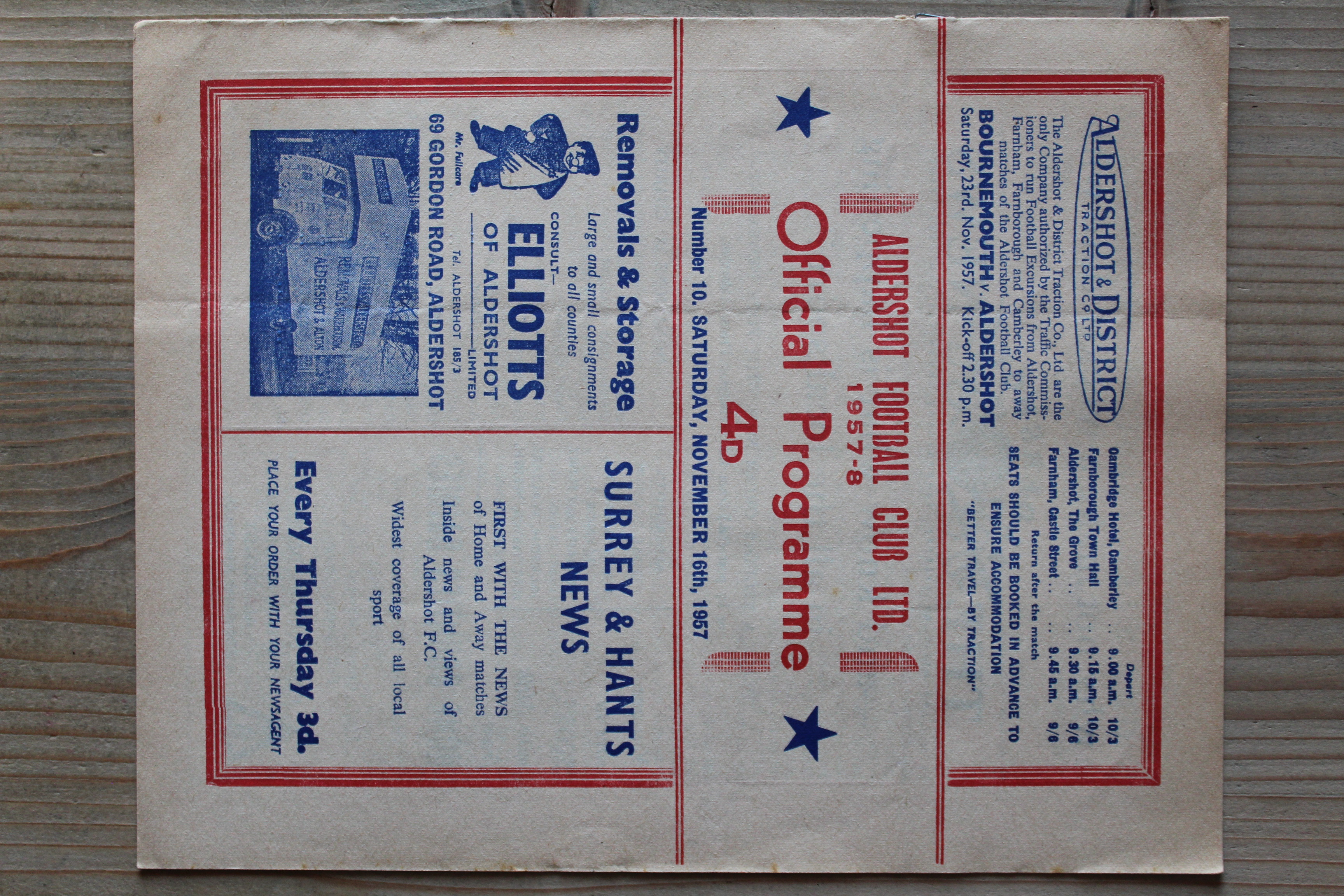 Aldershot F.C v Worcester City