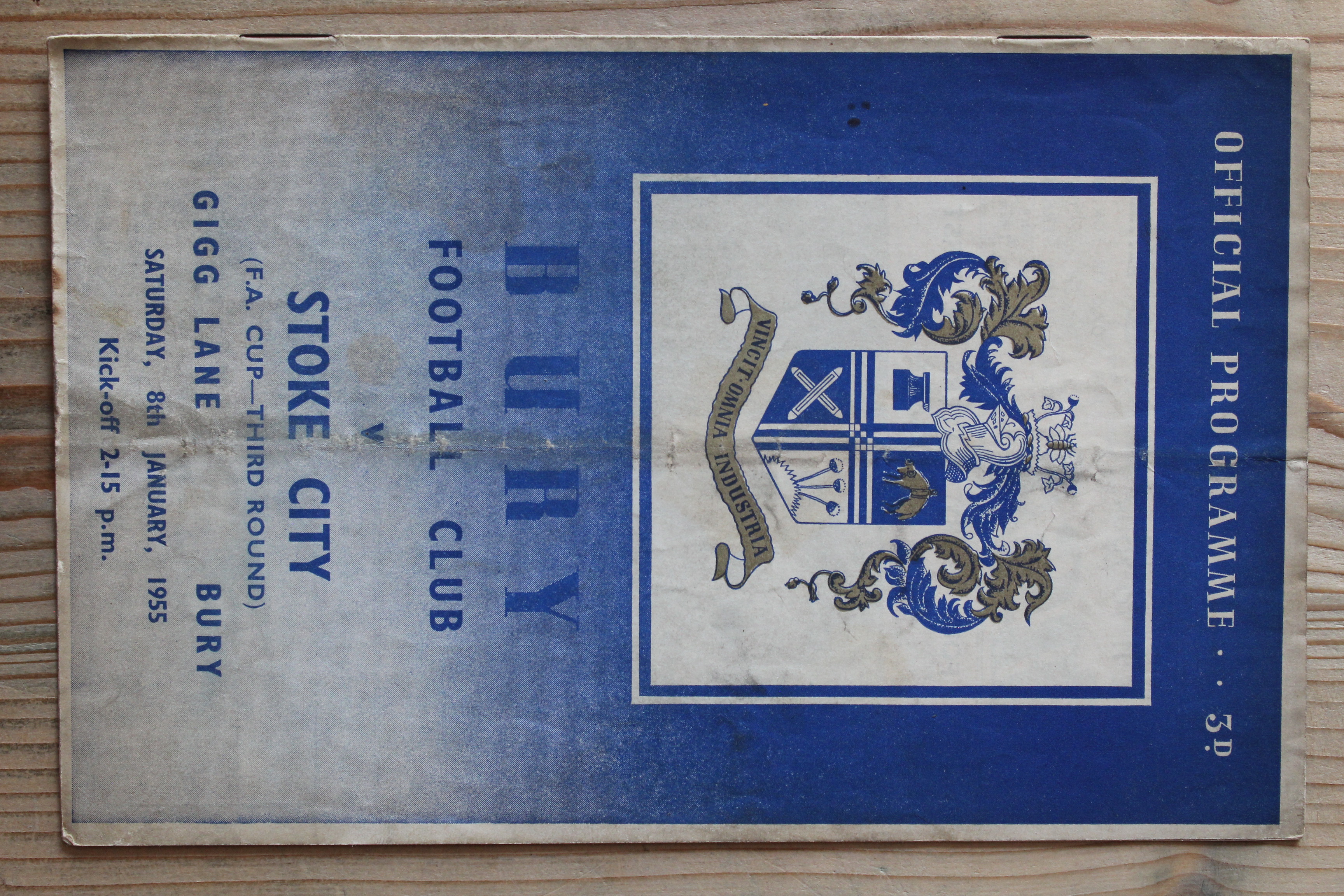 Bury FC v Stoke City FC