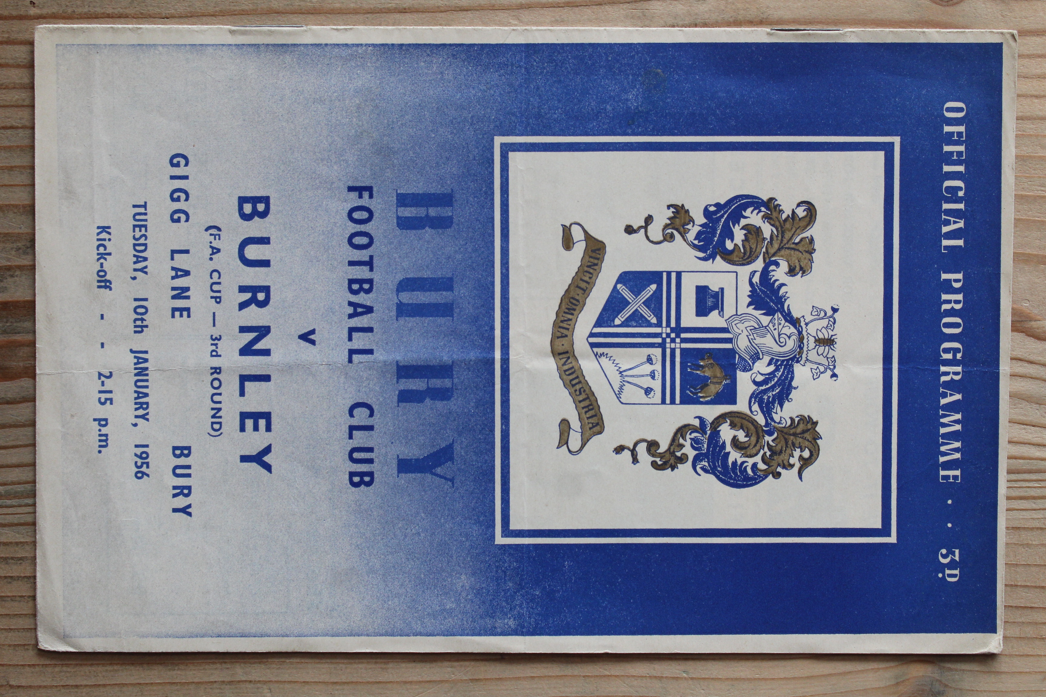 Bury FC v Burnley FC