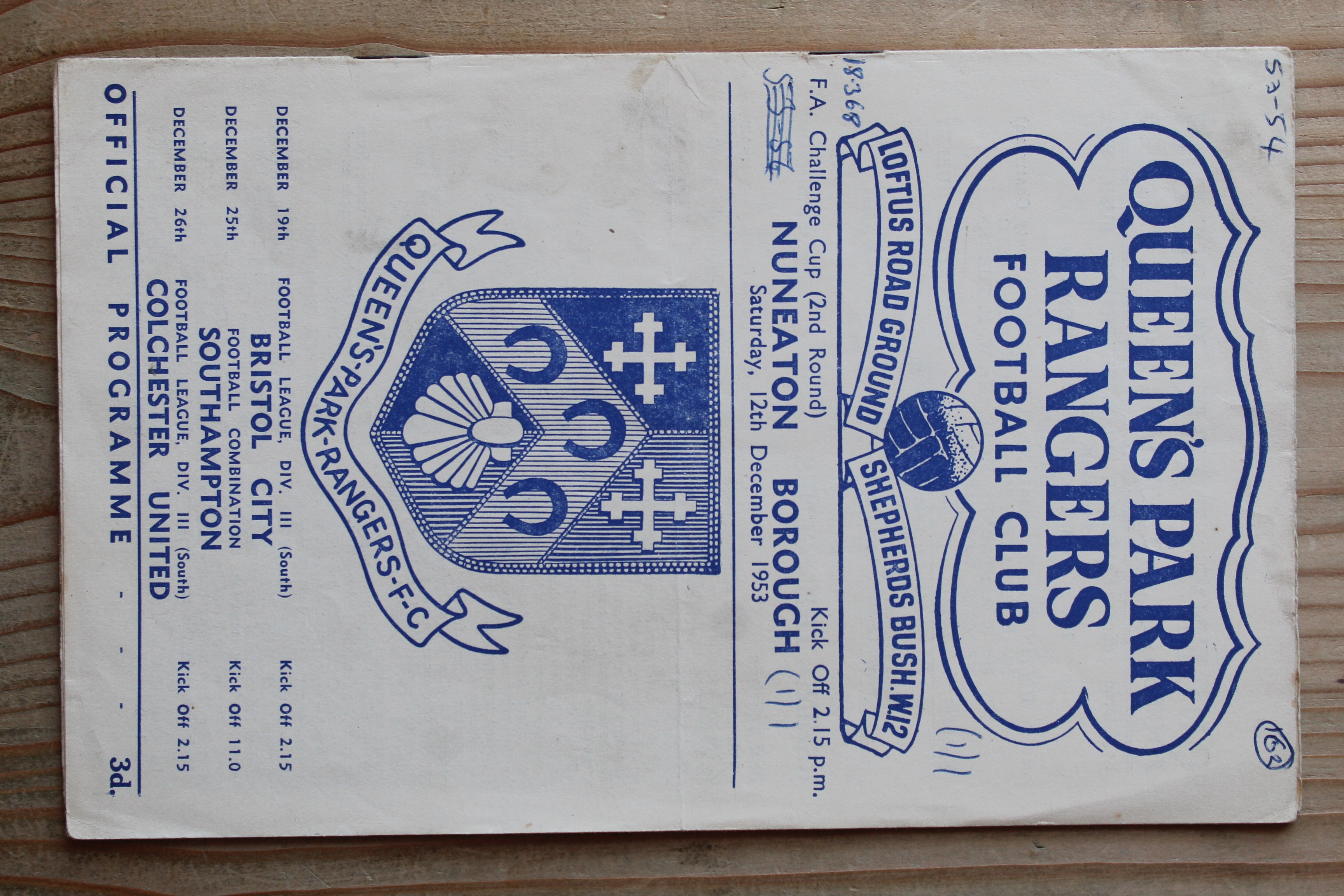 Queens Park Rangers FC v Nuneaton Borough