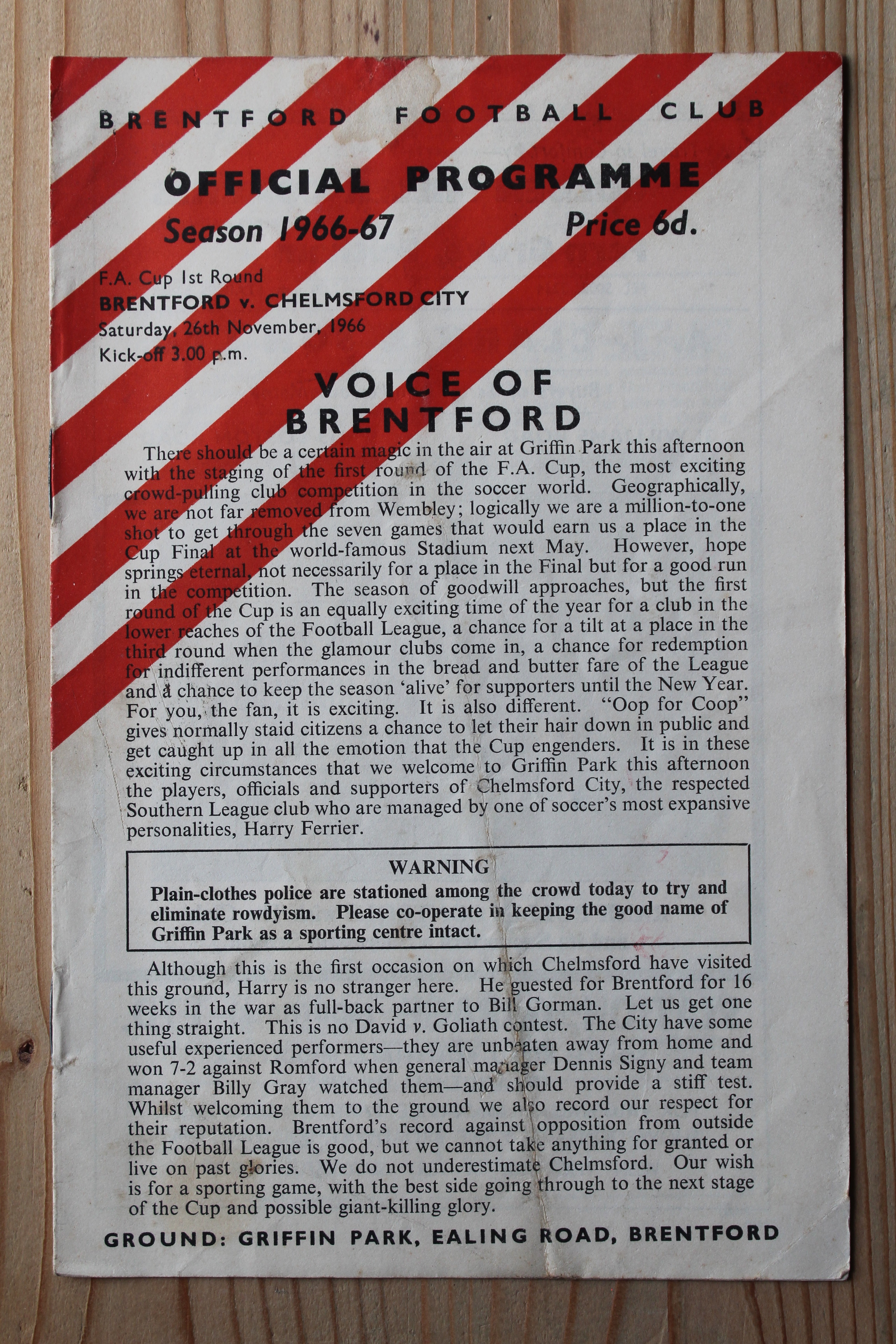 Brentford FC v Chelmsford City