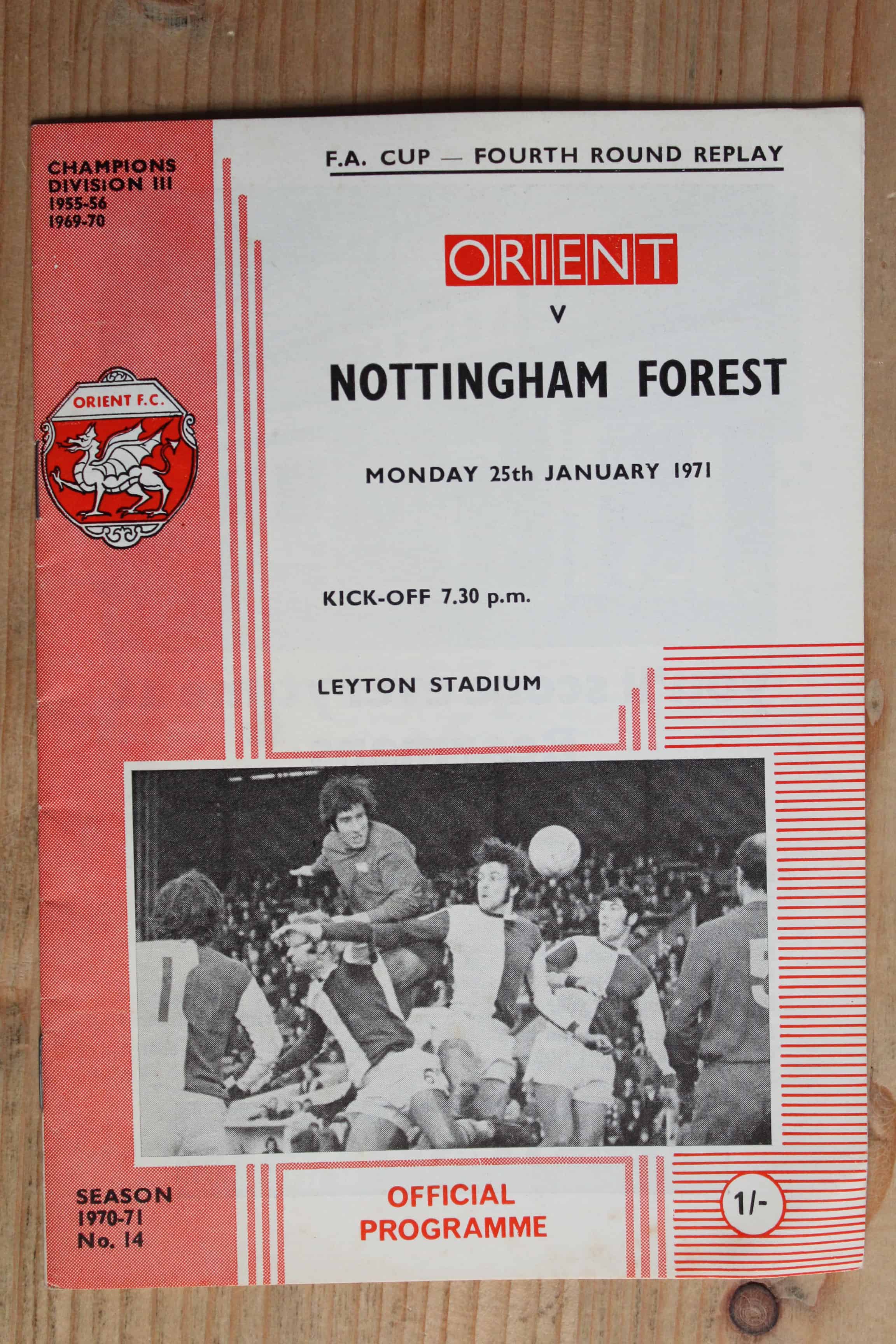 Orient v Nottingham Forest FC