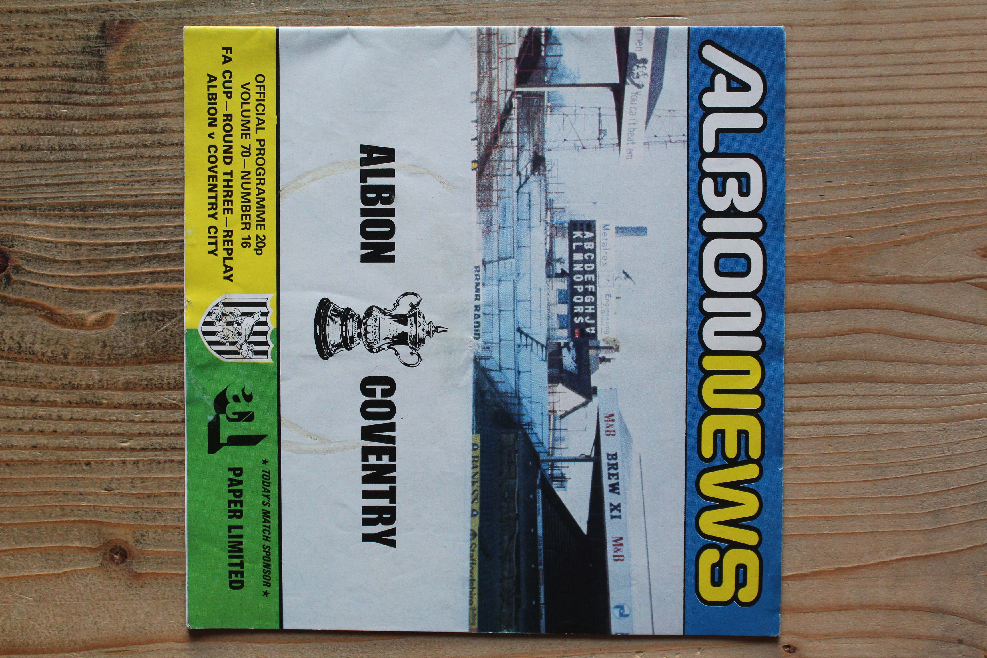 West Bromwich Albion FC  v Coventry City FC