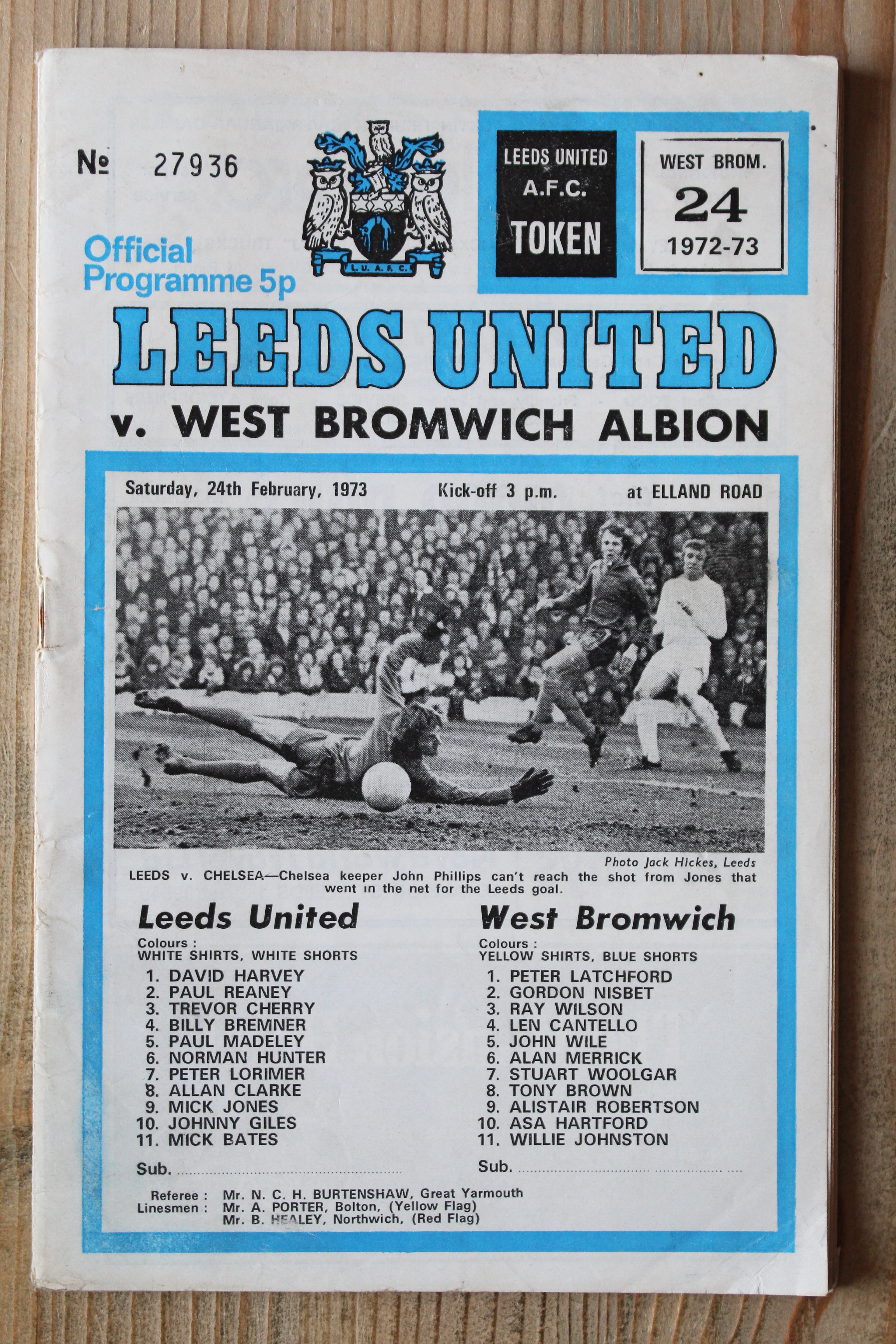 Leeds United FC v West Bromwich Albion FC 