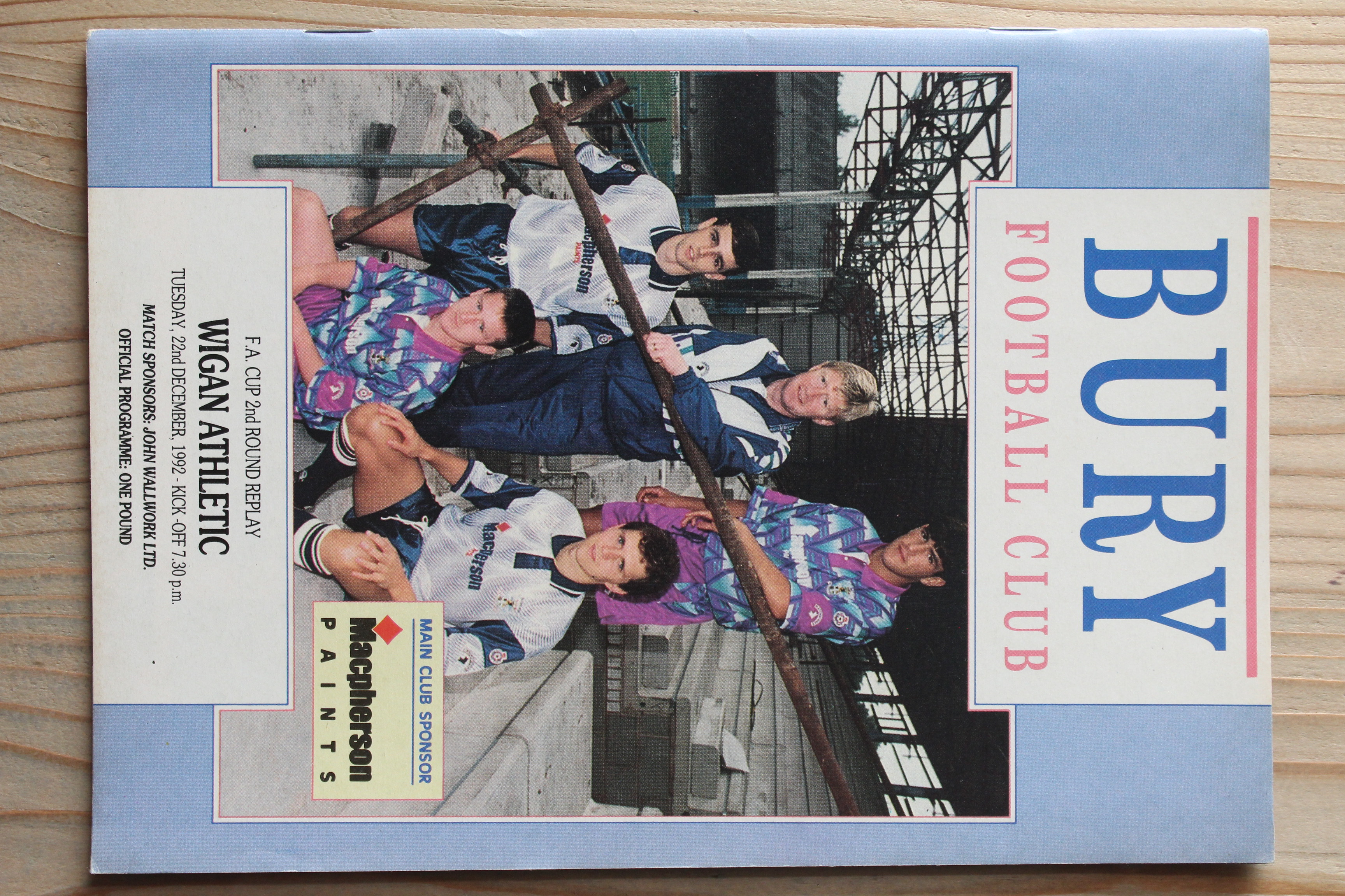 Bury FC v Wigan Athletic FC