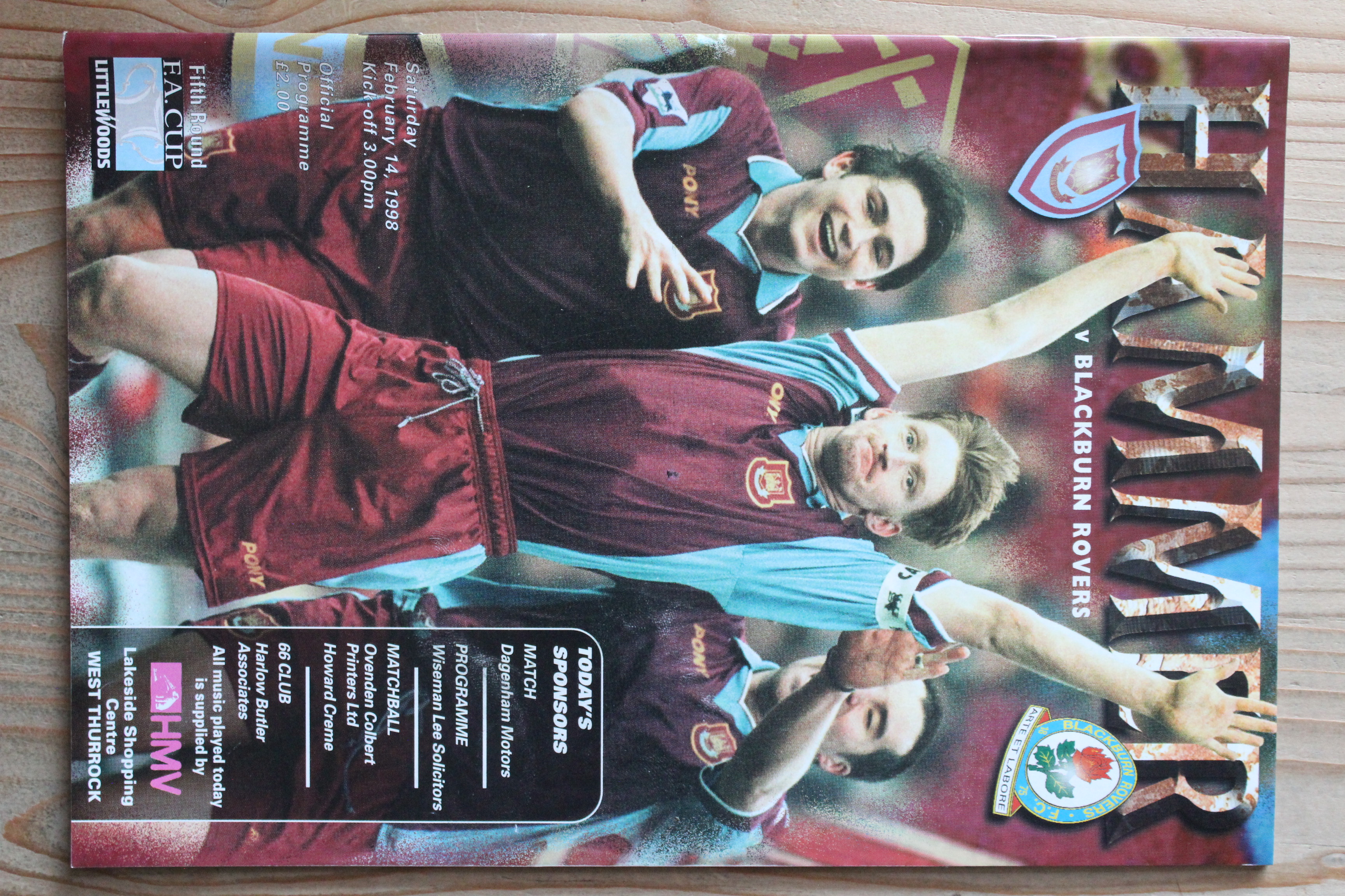 West Ham United FC v Blackburn Rovers FC