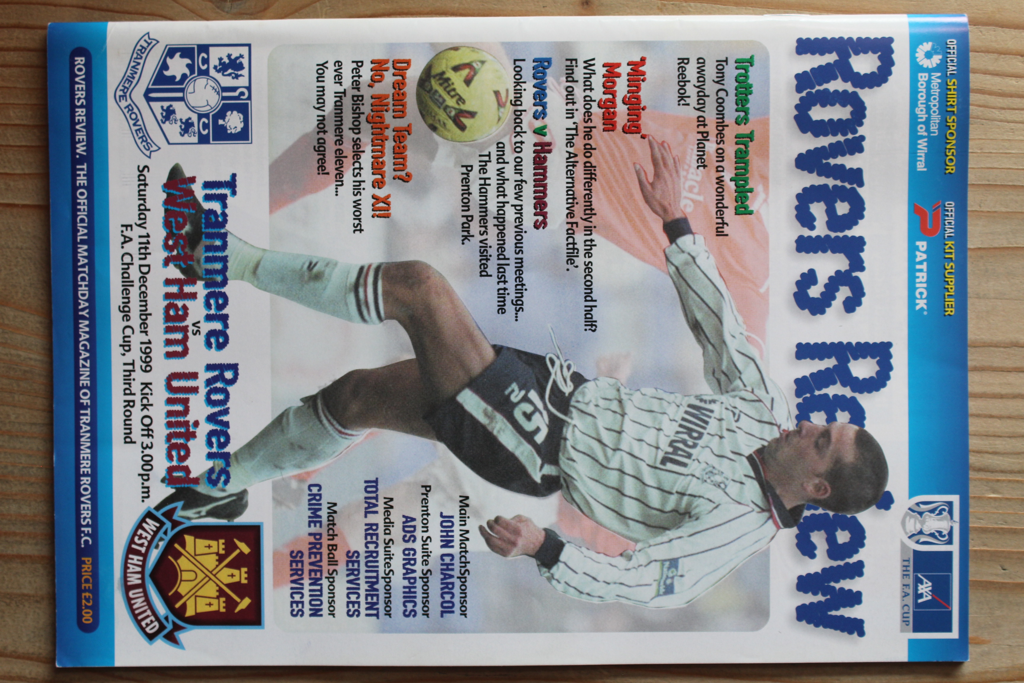 Tranmere Rovers FC v West Ham United FC