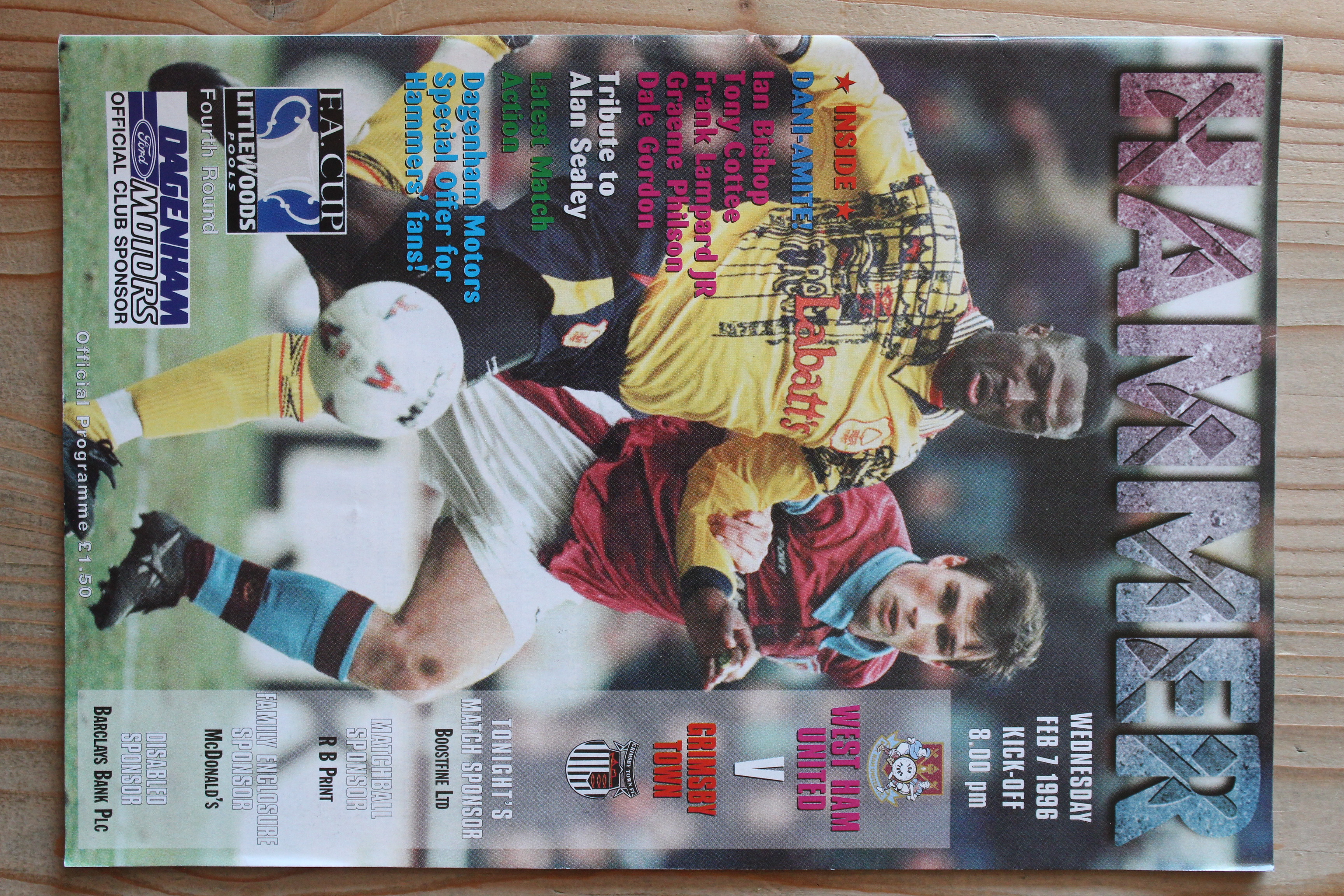 West Ham United FC v Grimsby Town FC