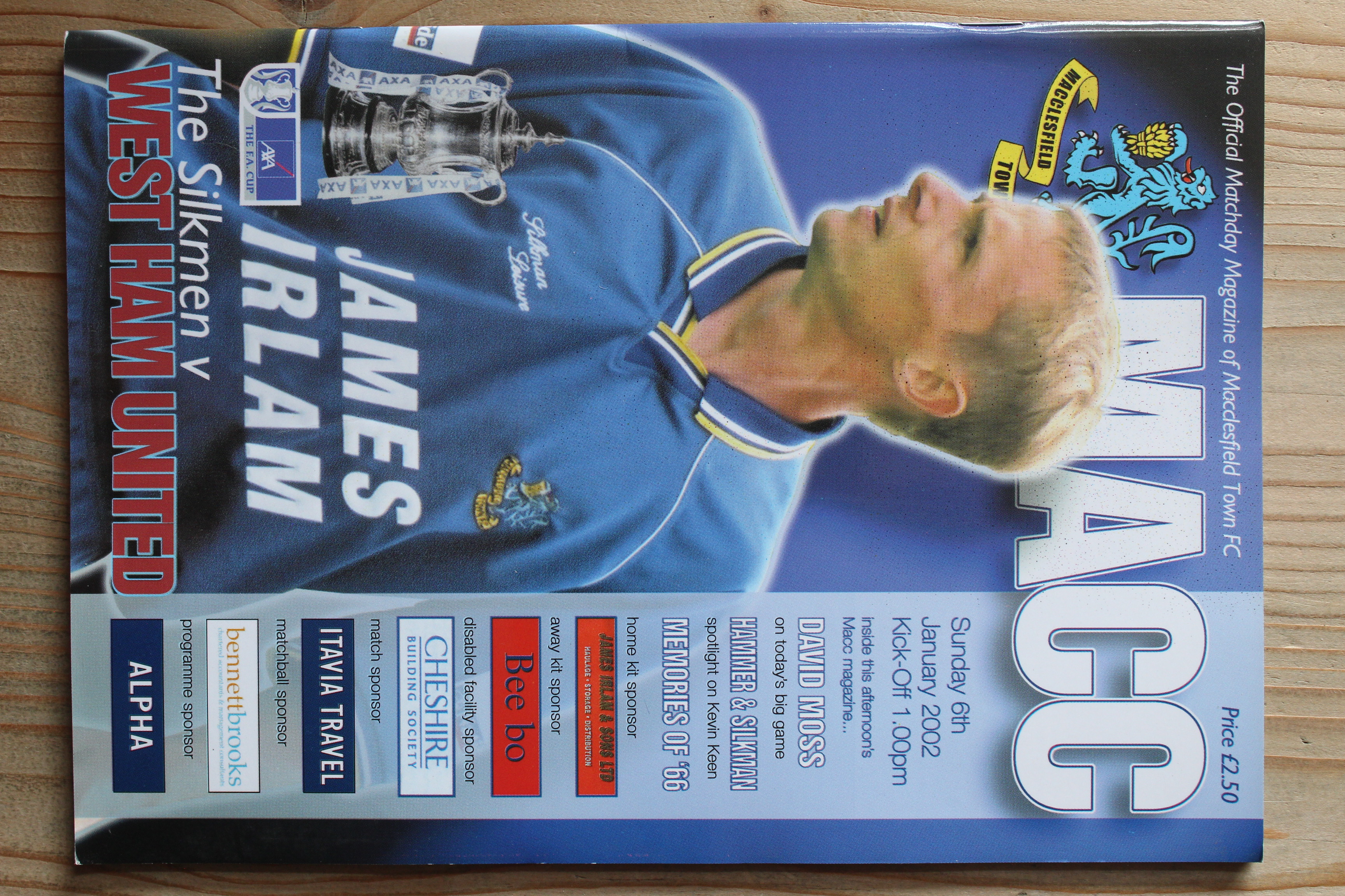Macclesfield Town FC v West Ham United FC