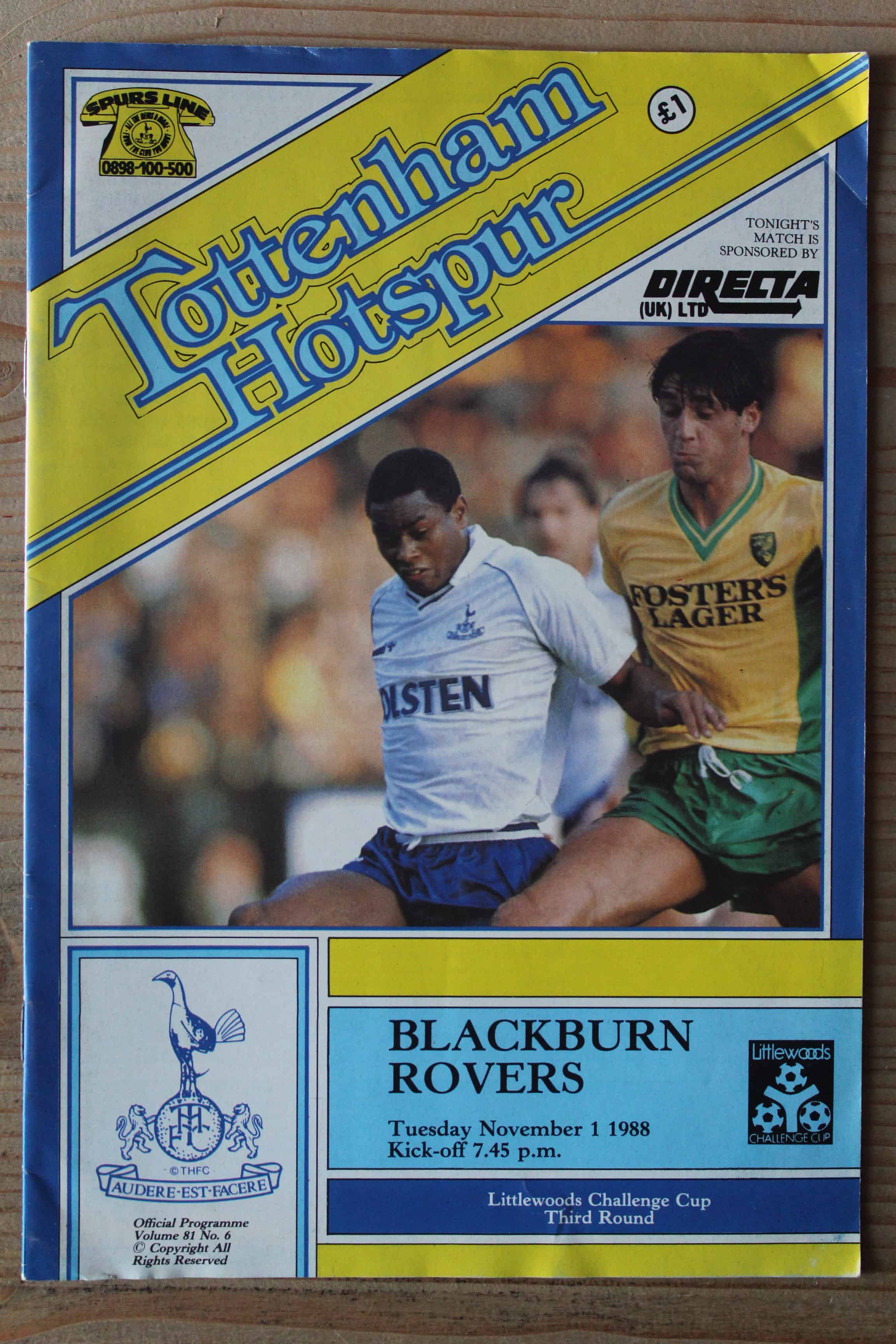 Tottenham Hotspur FC v Blackburn Rovers FC