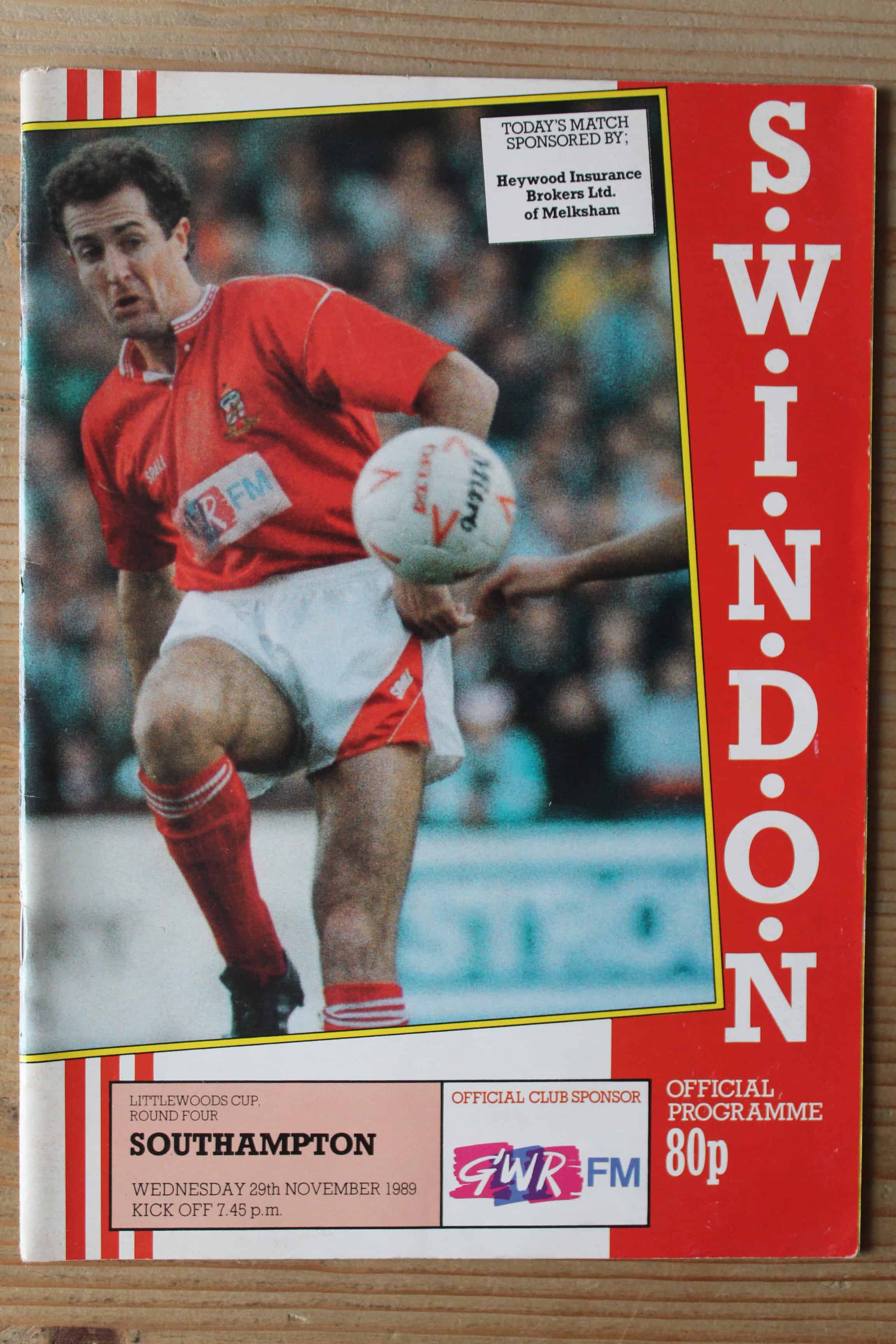 Swindon Town FC v Southampton FC