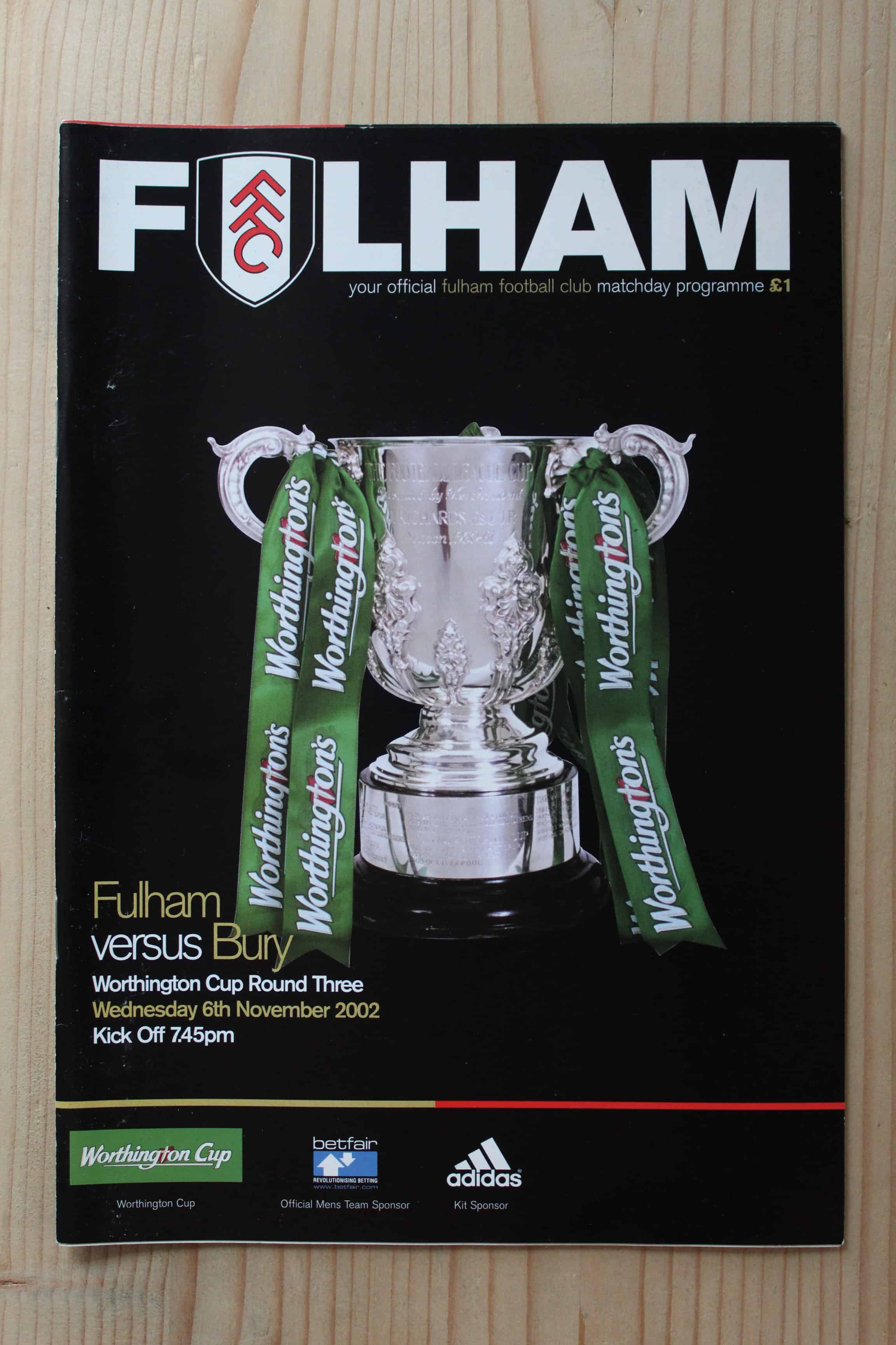 Fulham FC v Bury FC