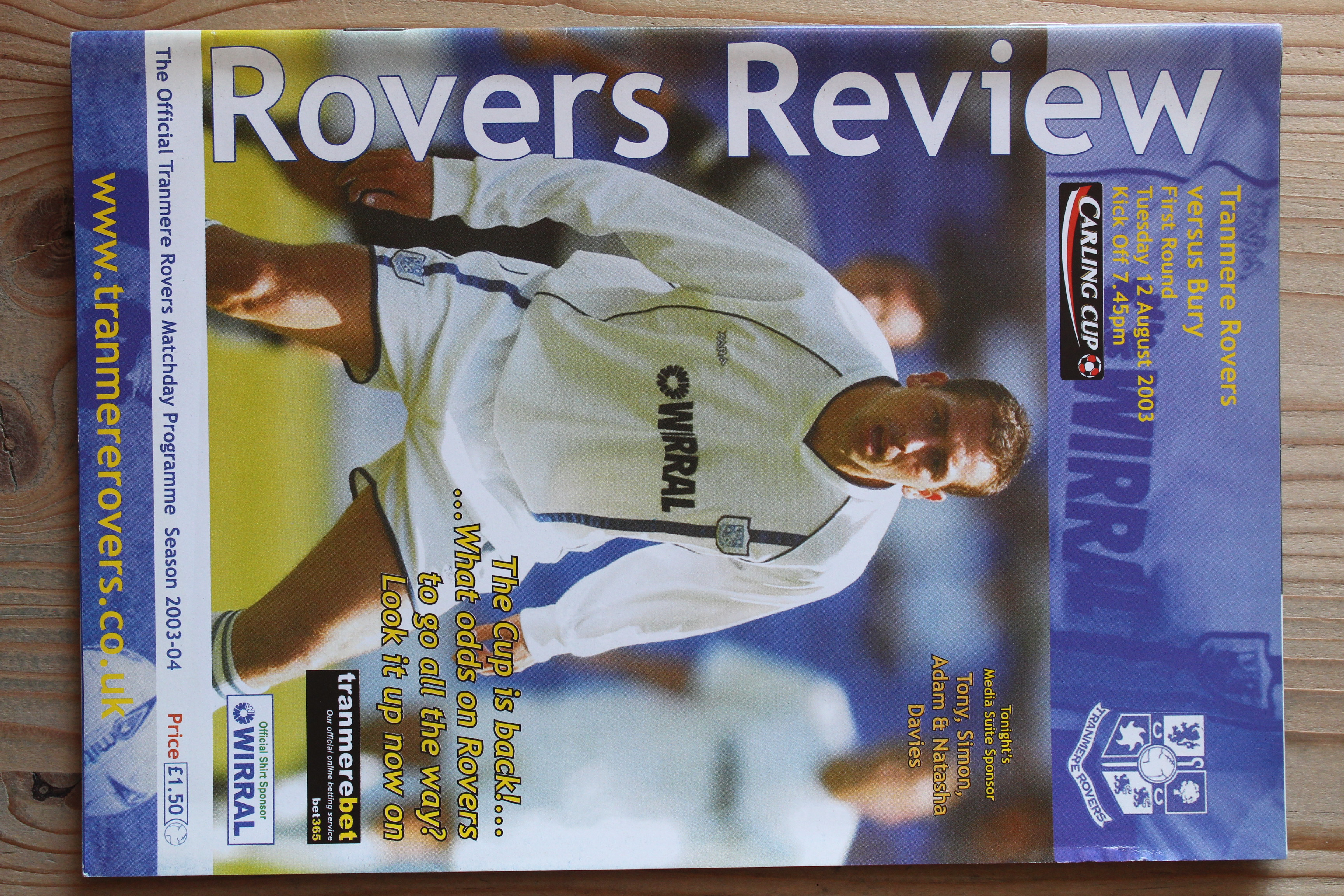 Tranmere Rovers FC v Bury FC