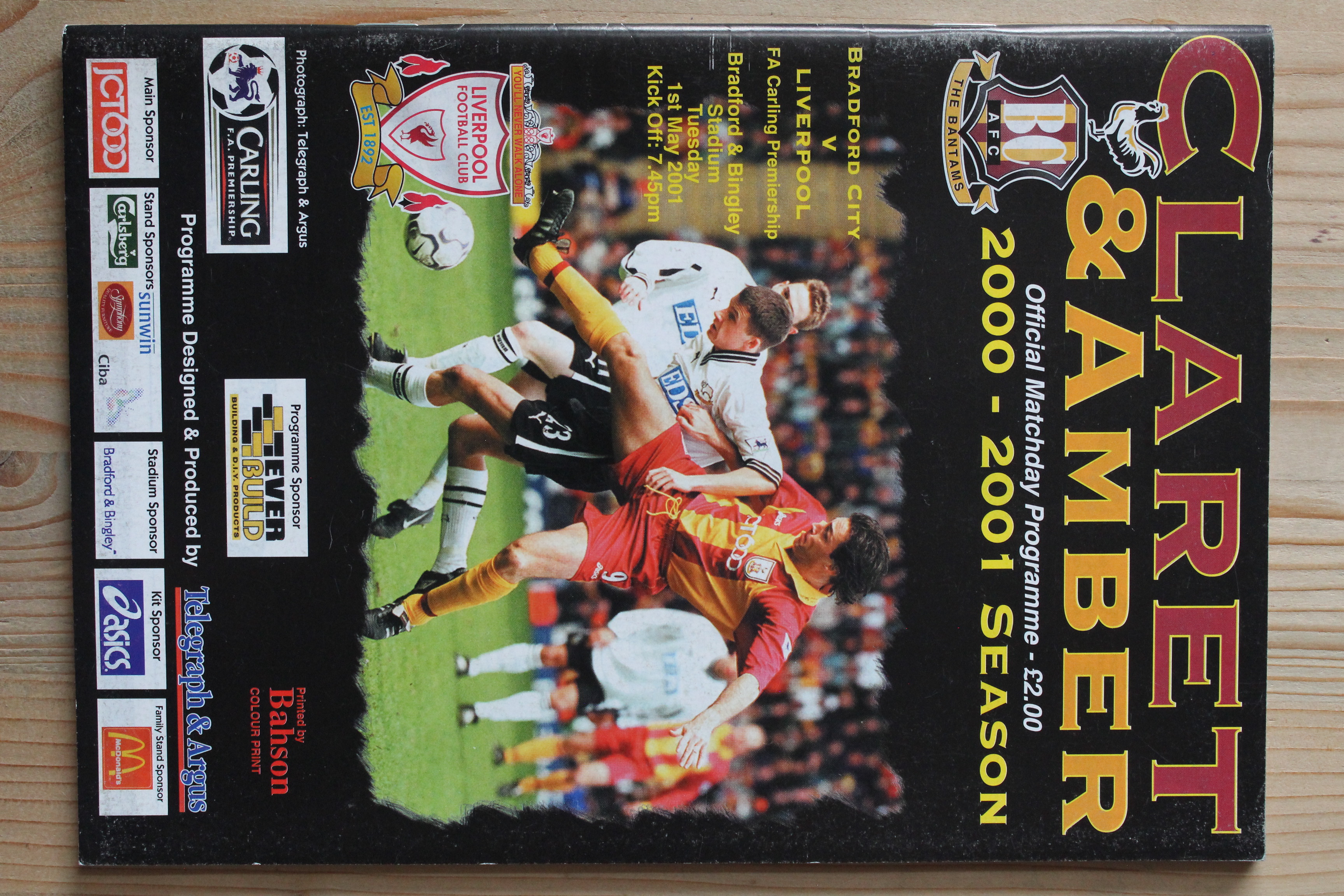 Bradford City FC v Liverpool FC