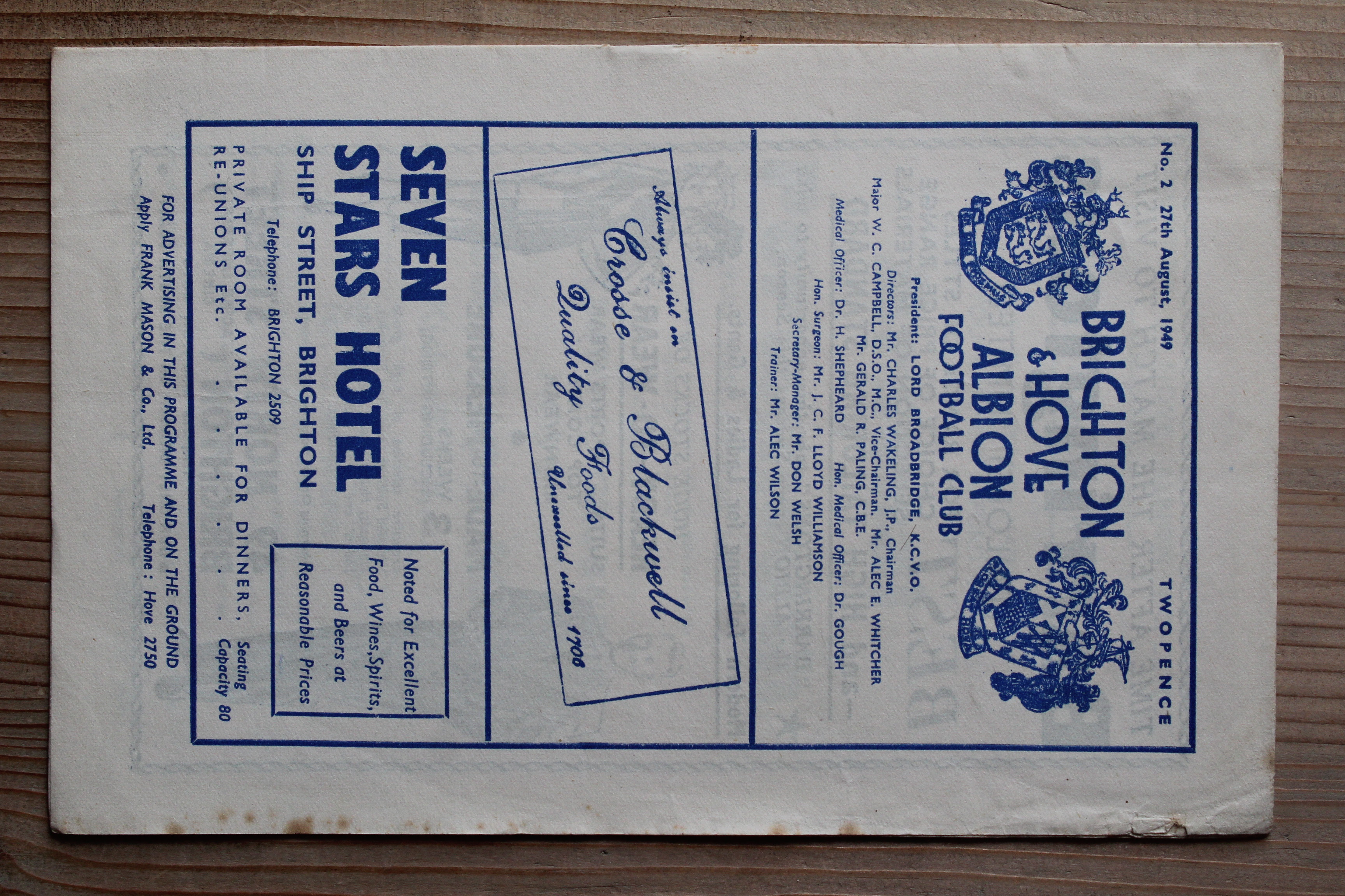 Brighton & Hove Albion FC v Northampton Town FC