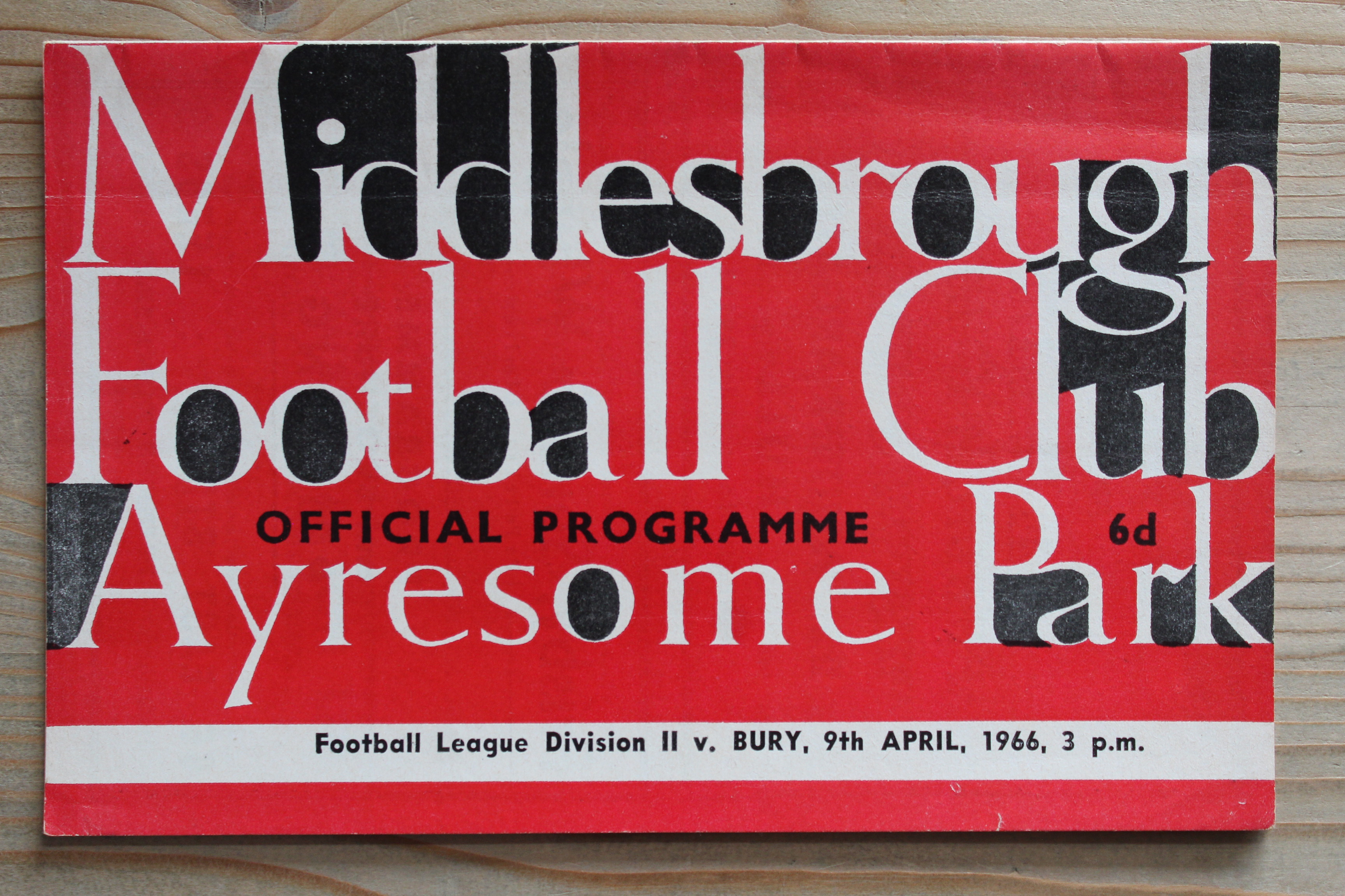 Middlesbrough FC v Bury FC