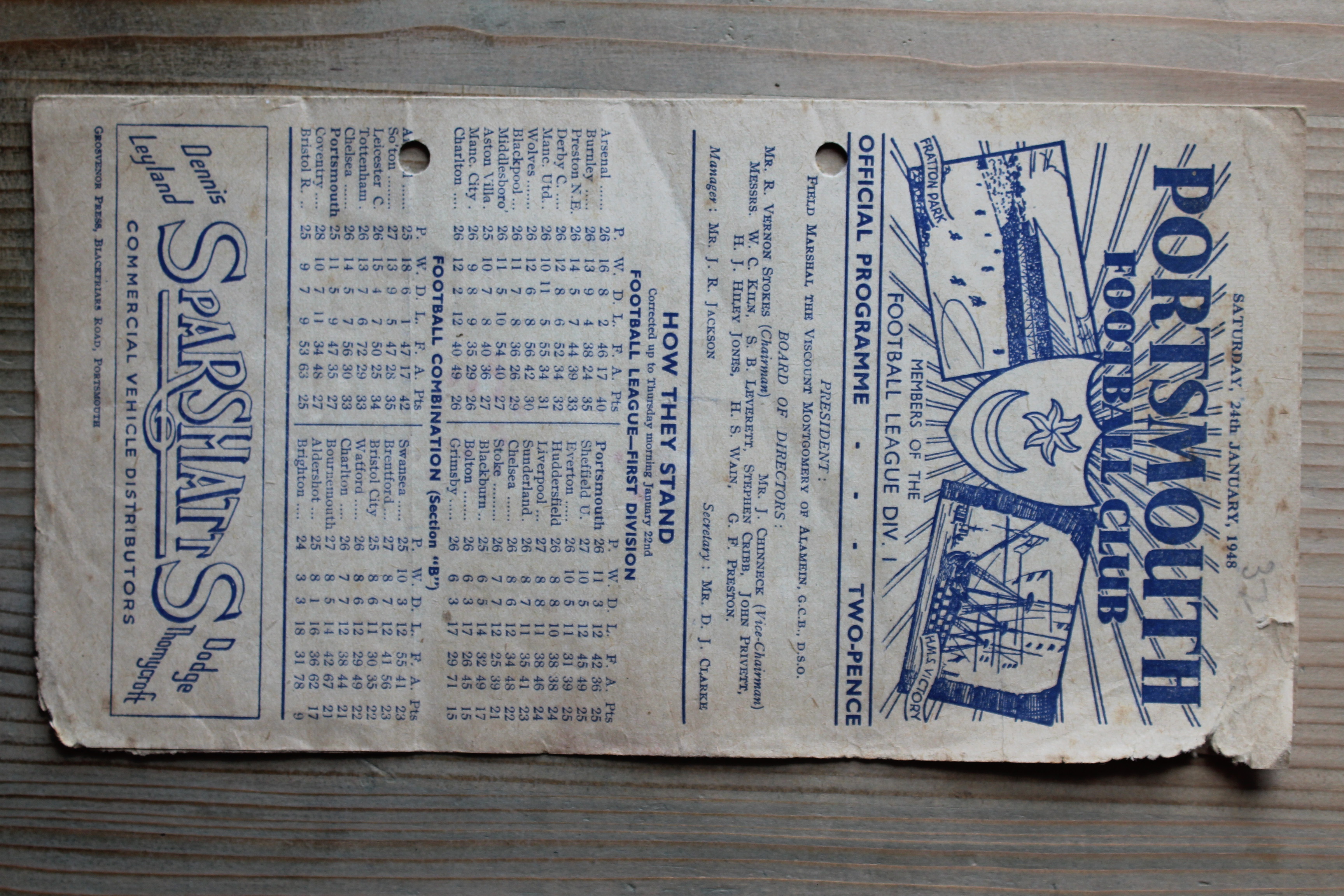 Portsmouth FC v Preston North End FC