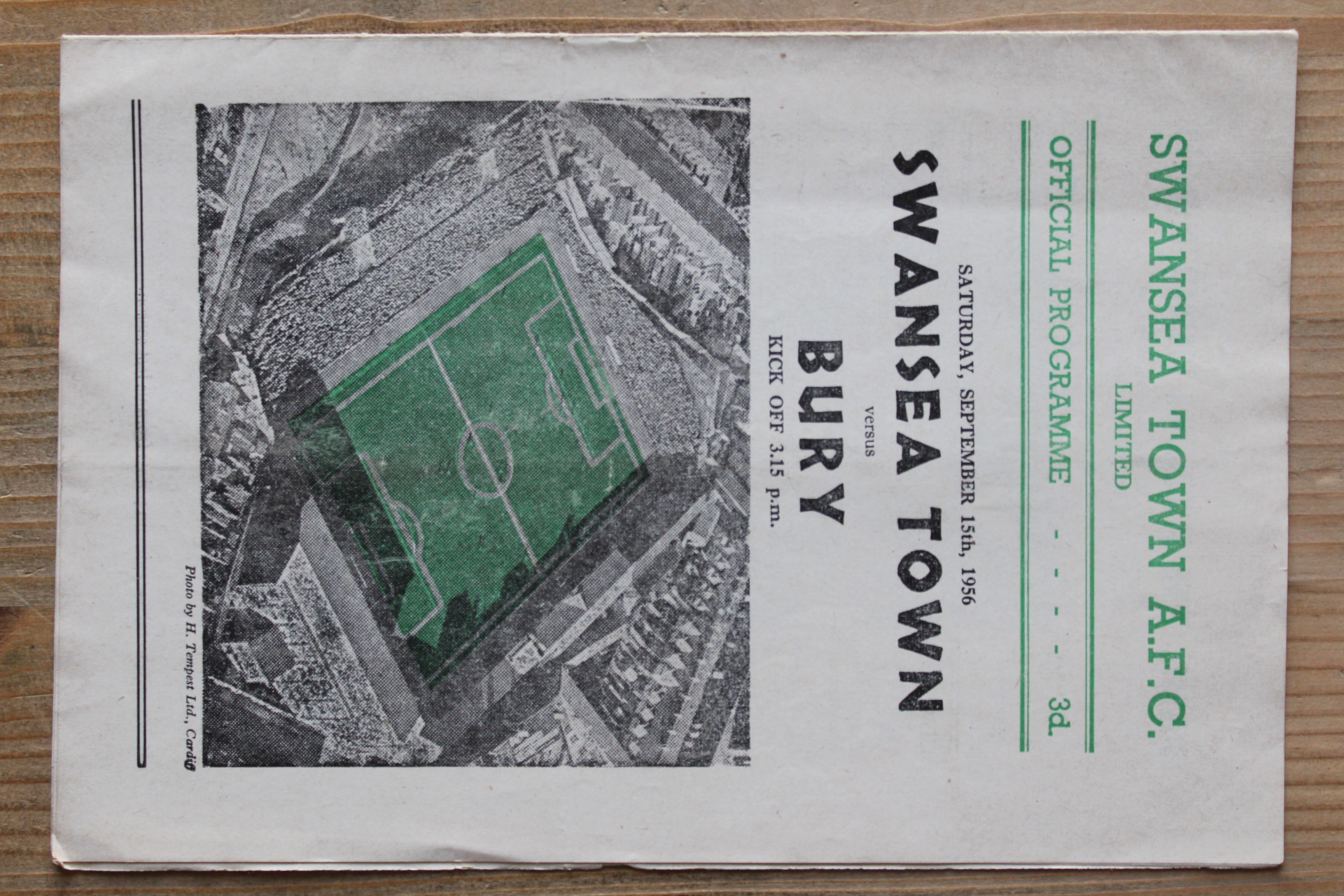 Swansea Town v Bury FC
