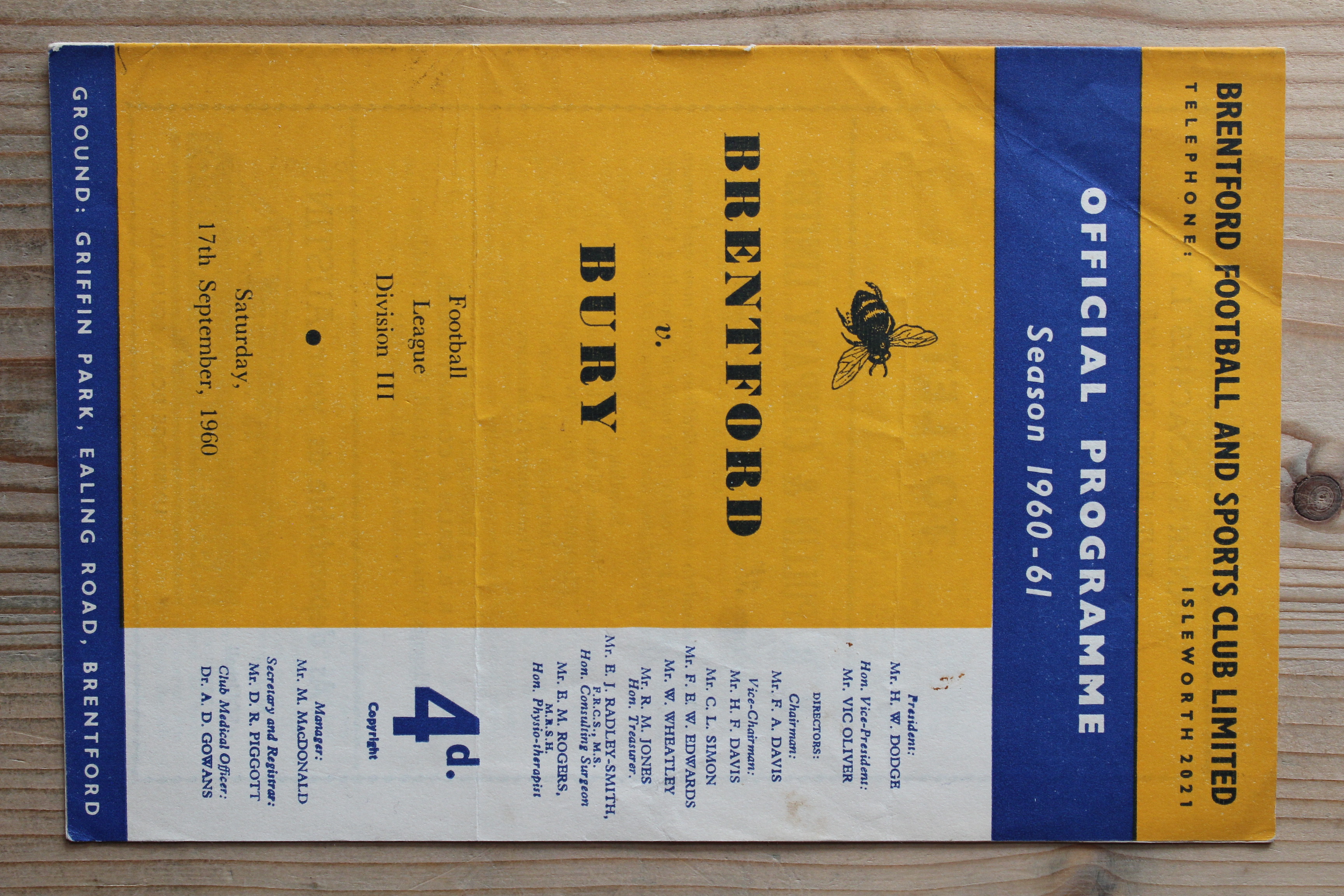 Brentford FC v Bury FC