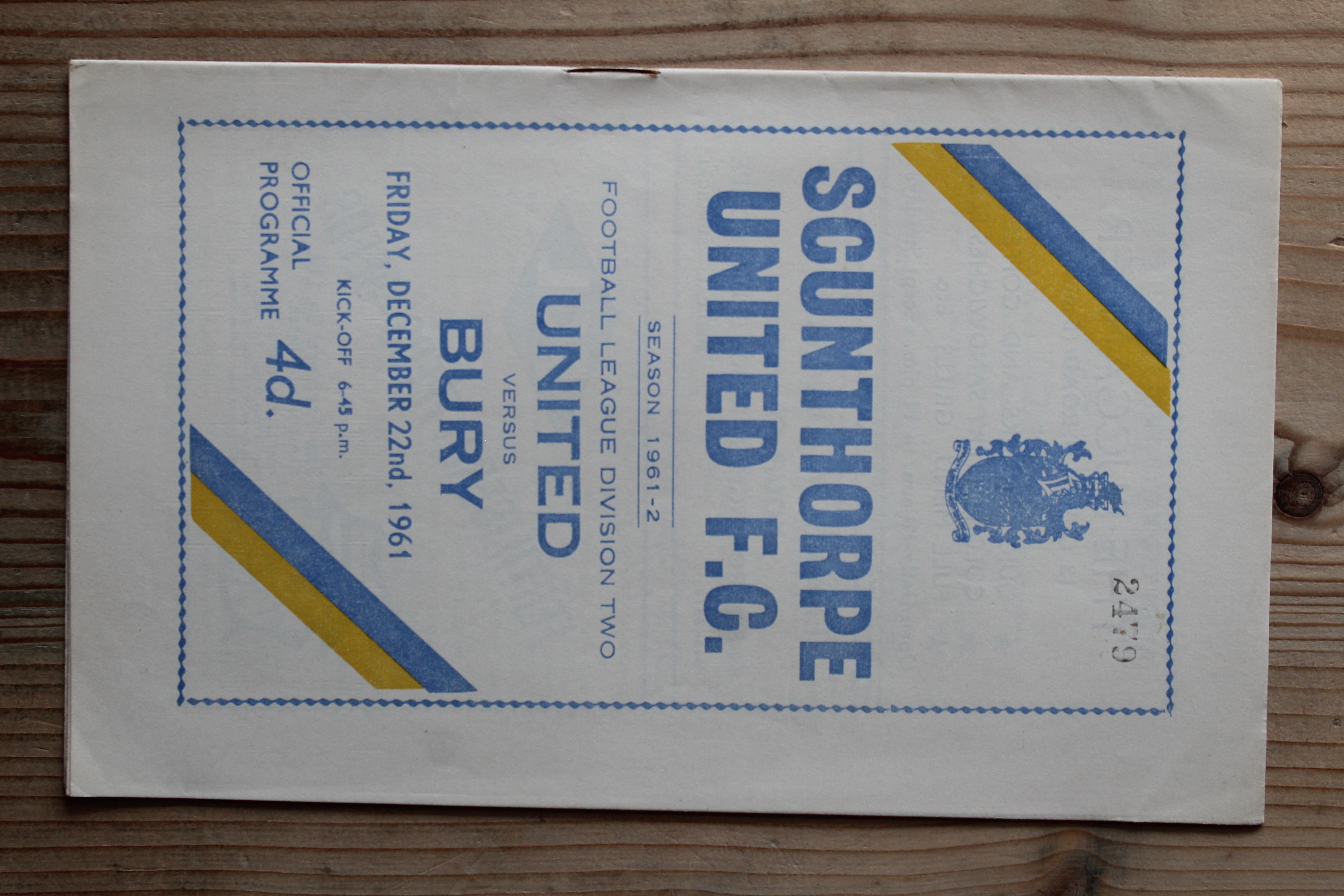 Scunthorpe United FC v Bury FC