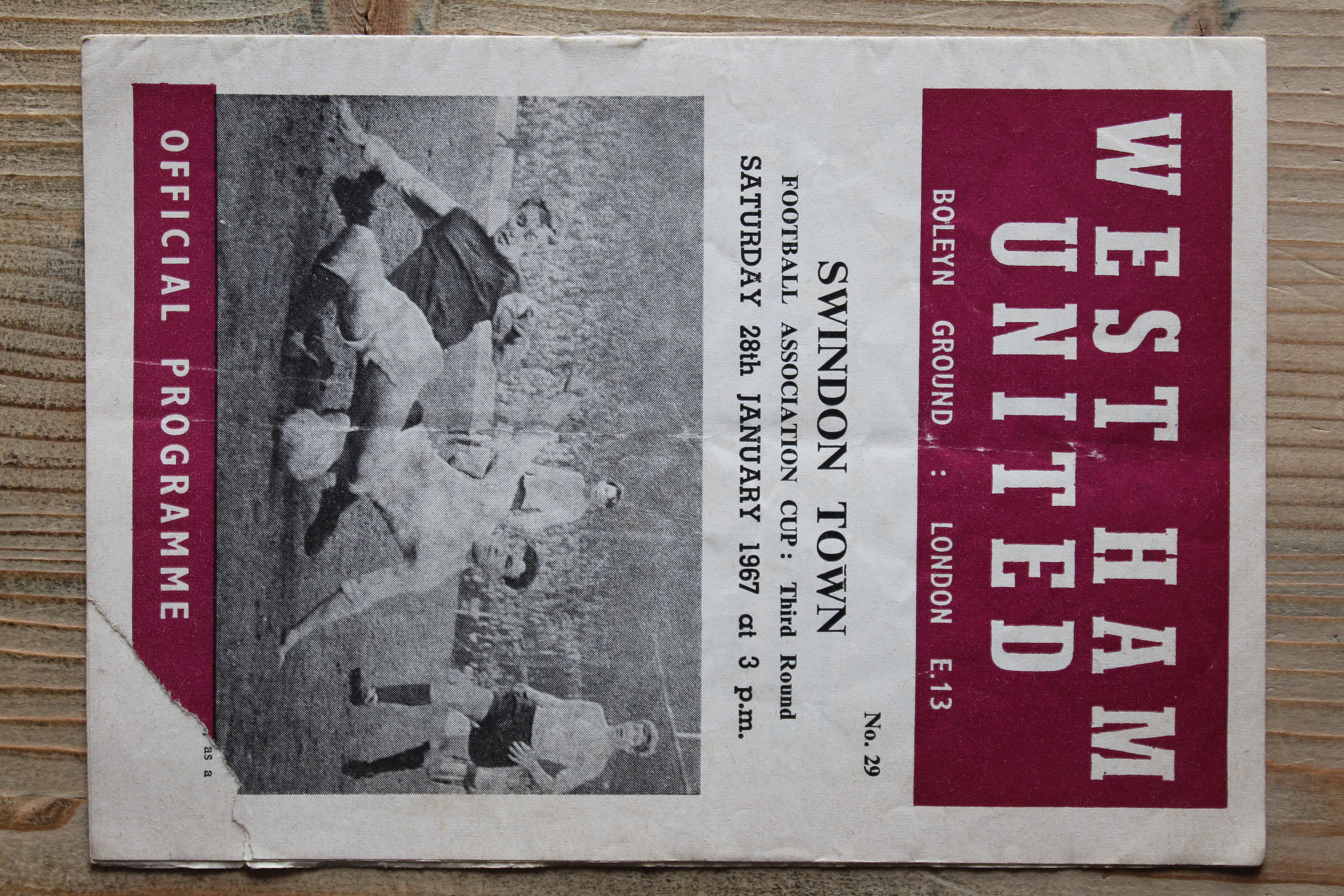 West Ham United FC v Swindon Town FC