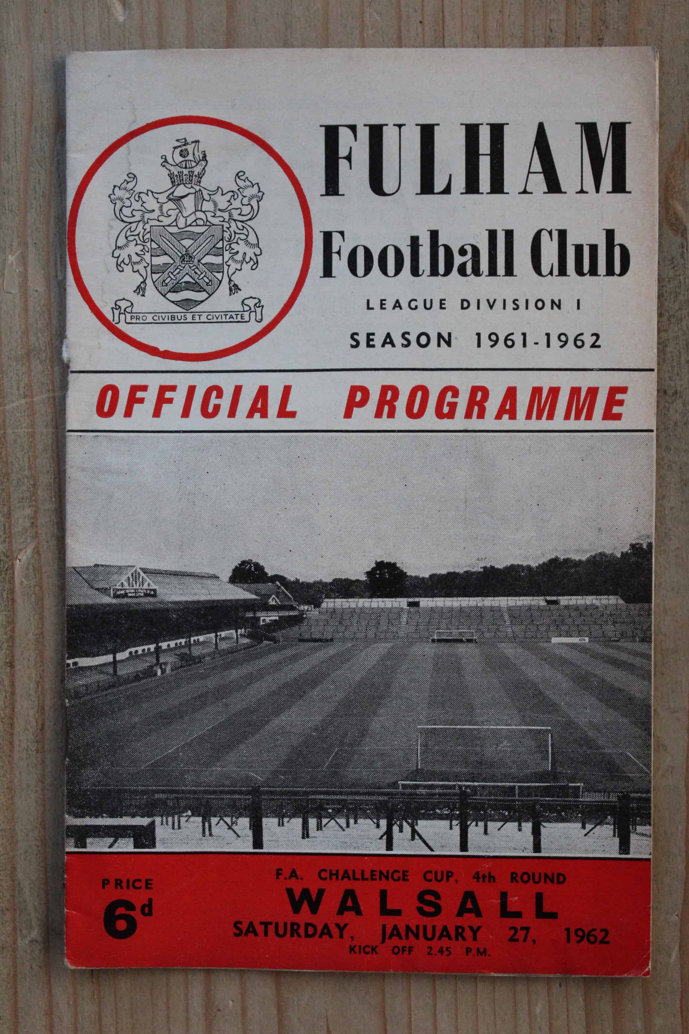 Fulham FC v Walsall FC