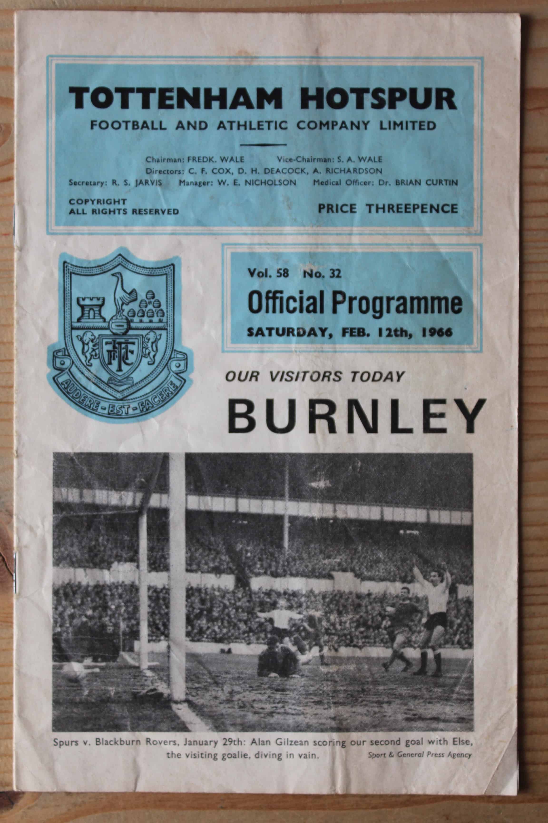 Tottenham Hotspur FC v Burnley FC
