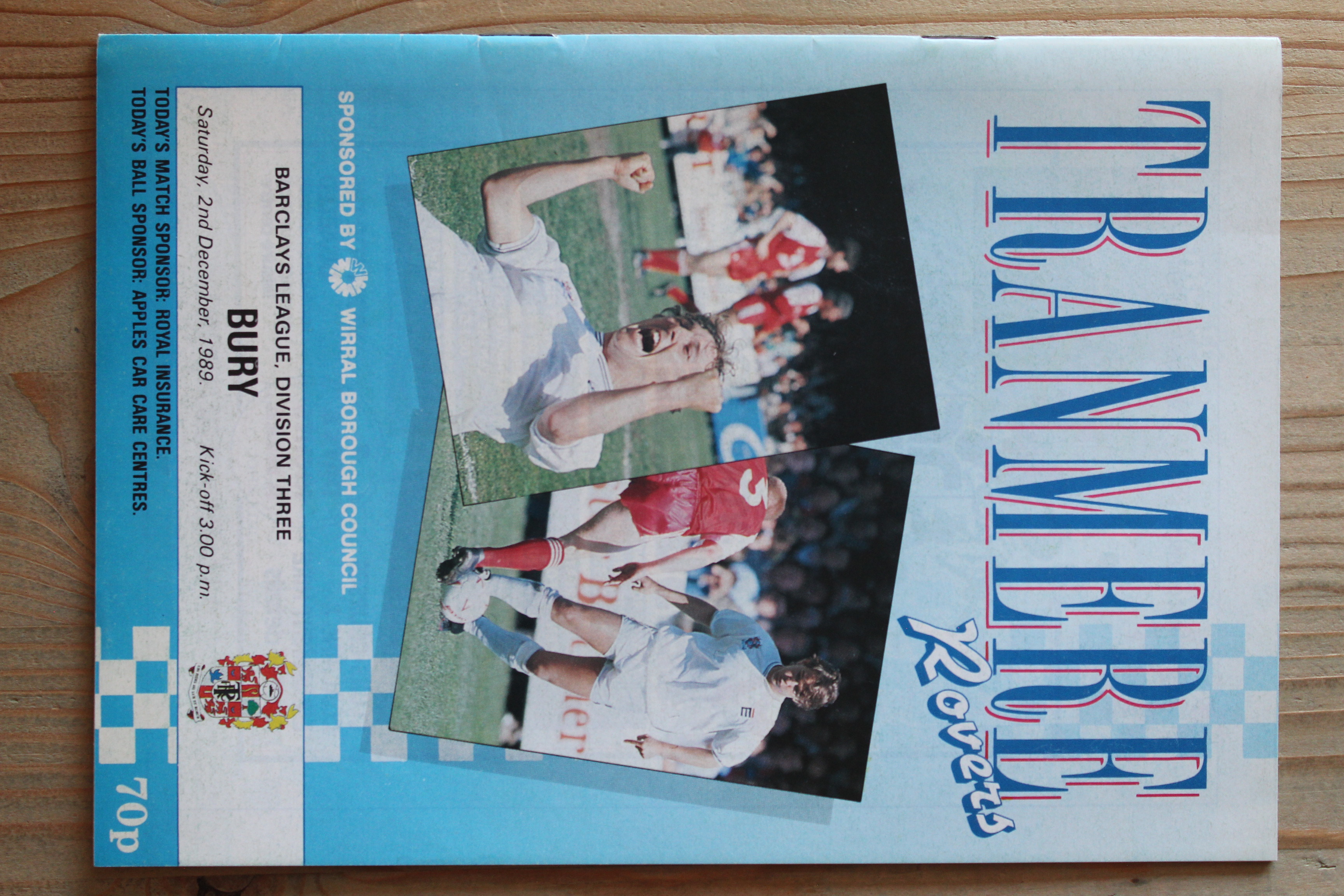 Tranmere Rovers FC v Bury FC