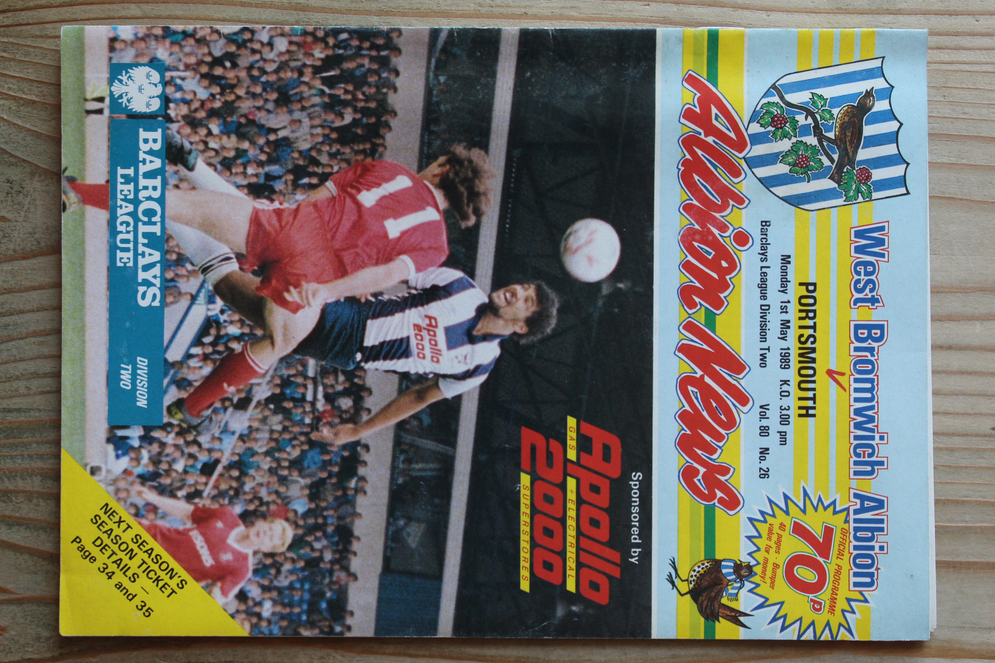 West Bromwich Albion FC  v Portsmouth FC