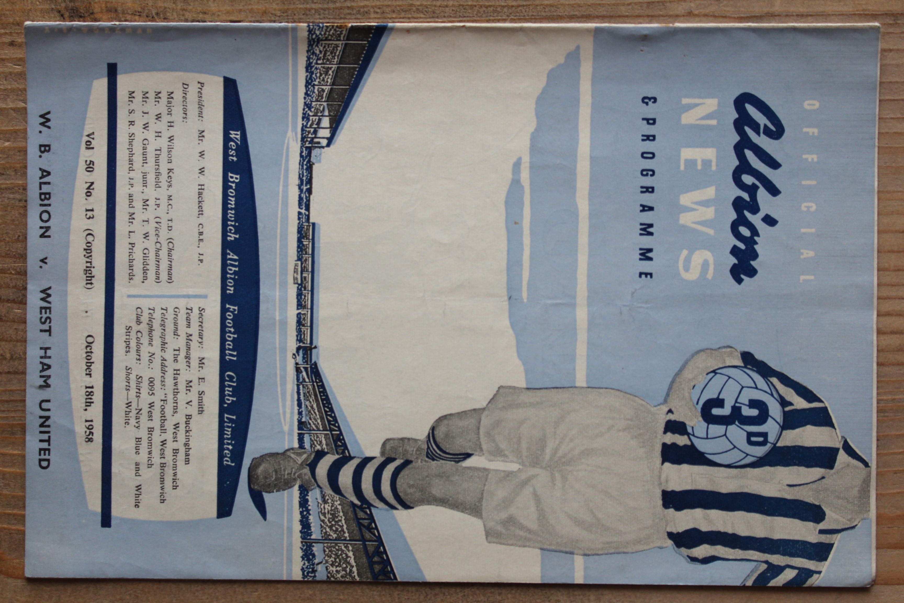 West Bromwich Albion FC  v West Ham United FC