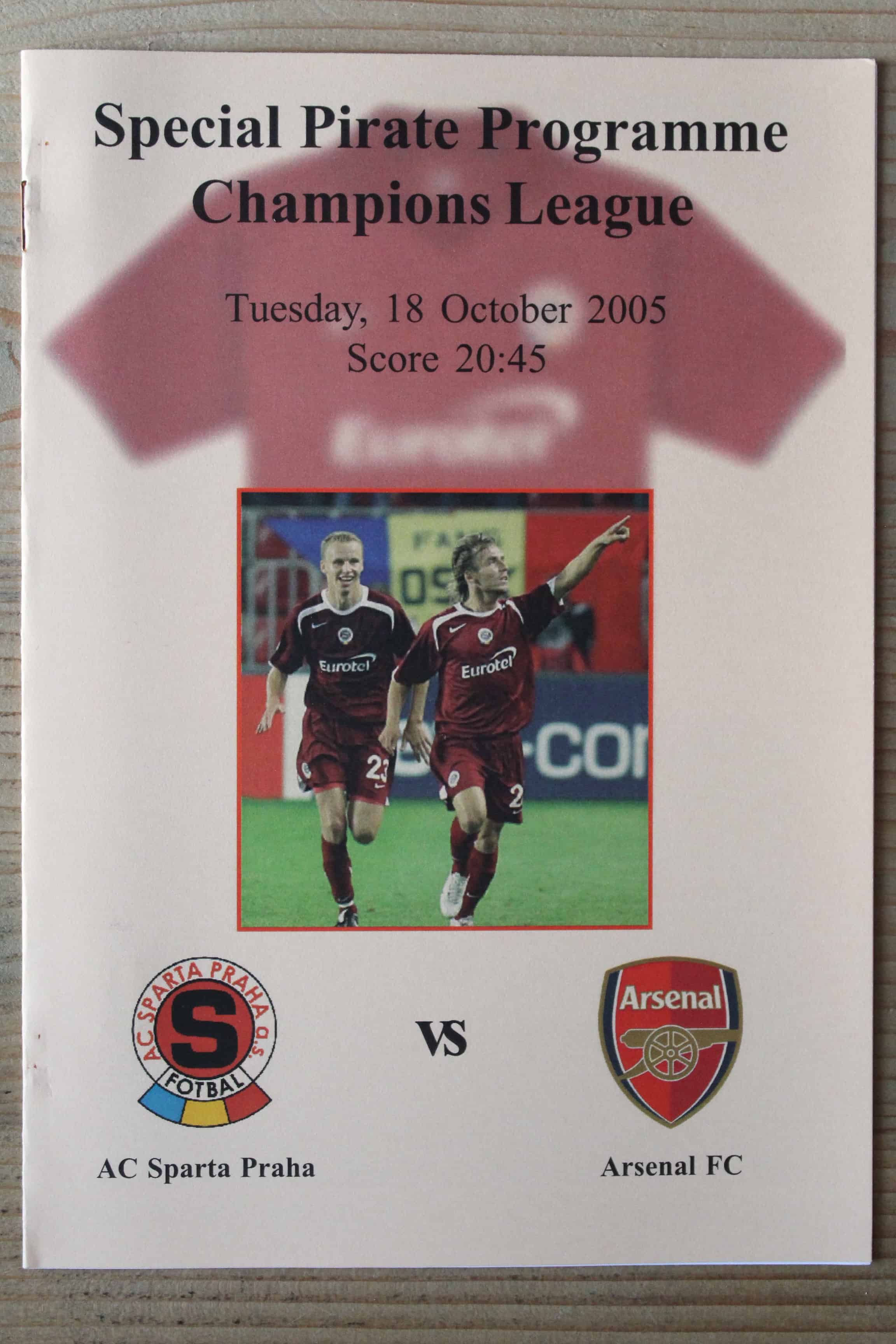Sparta Prague v Arsenal FC