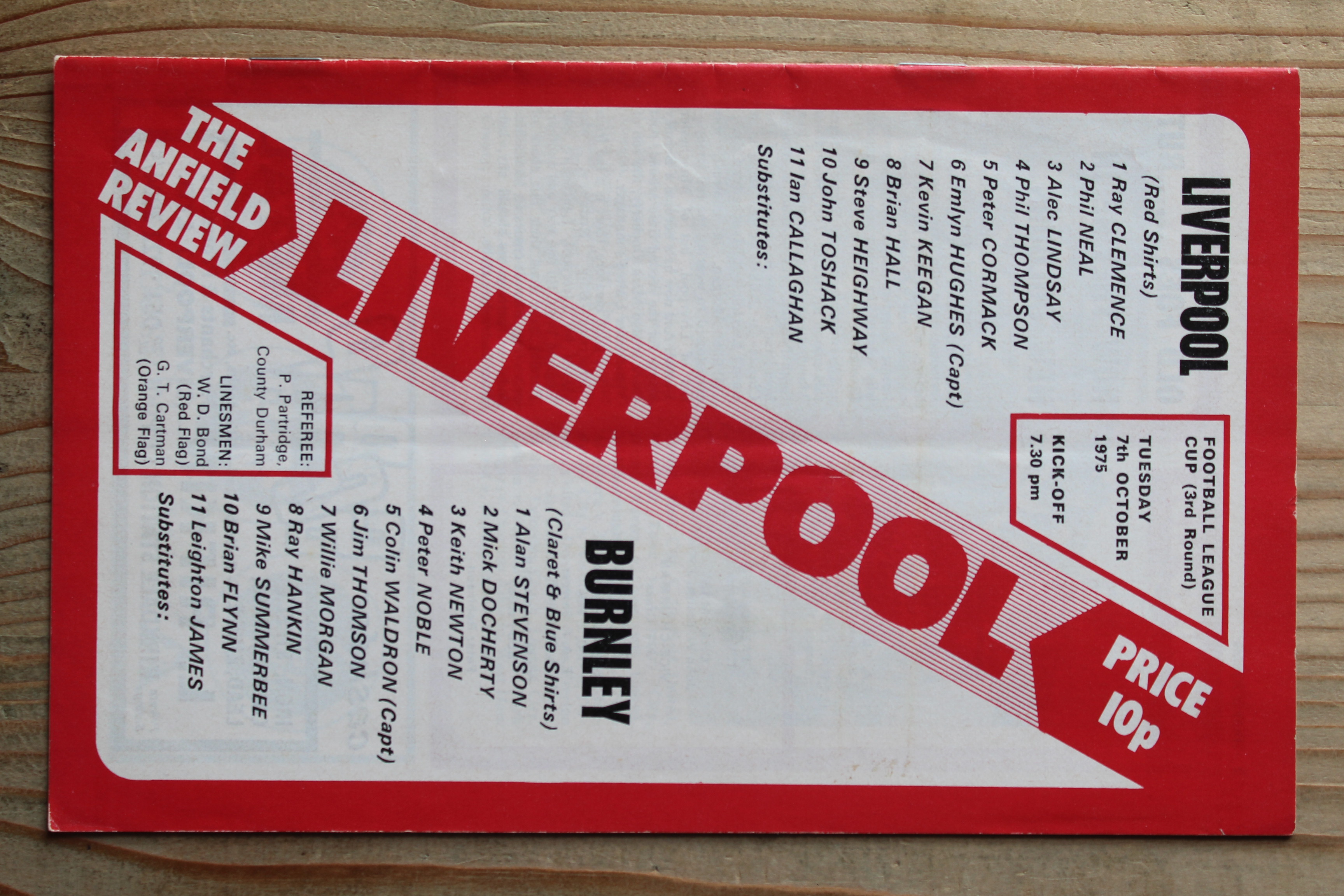 Liverpool FC v Burnley FC