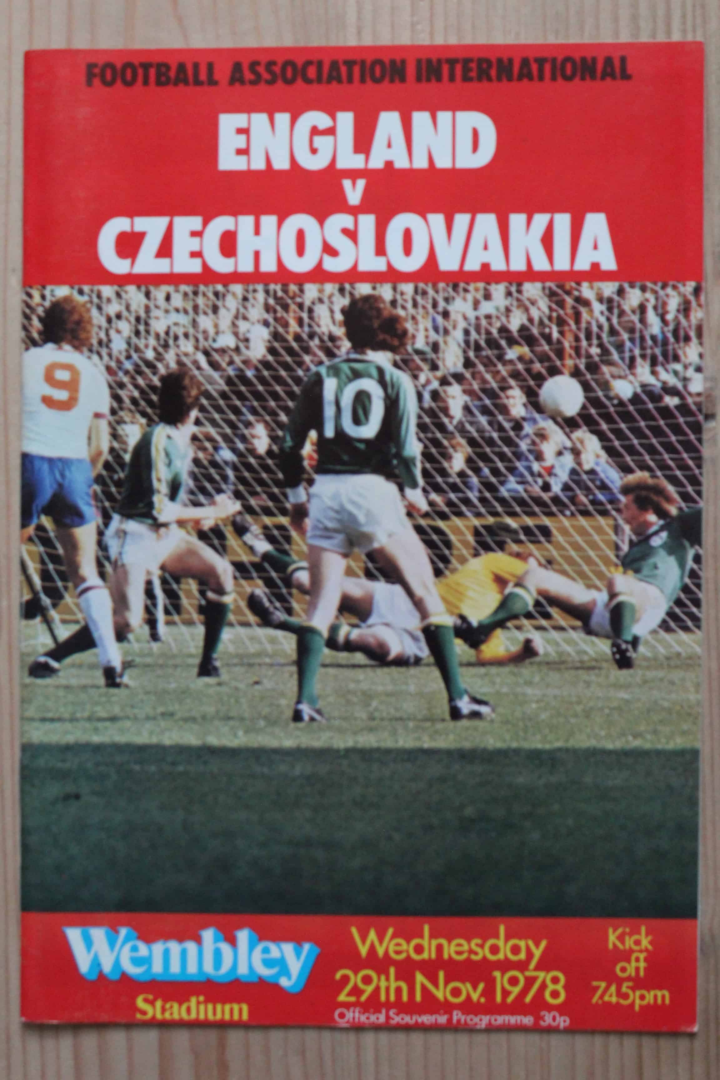 England v Czechoslovakia