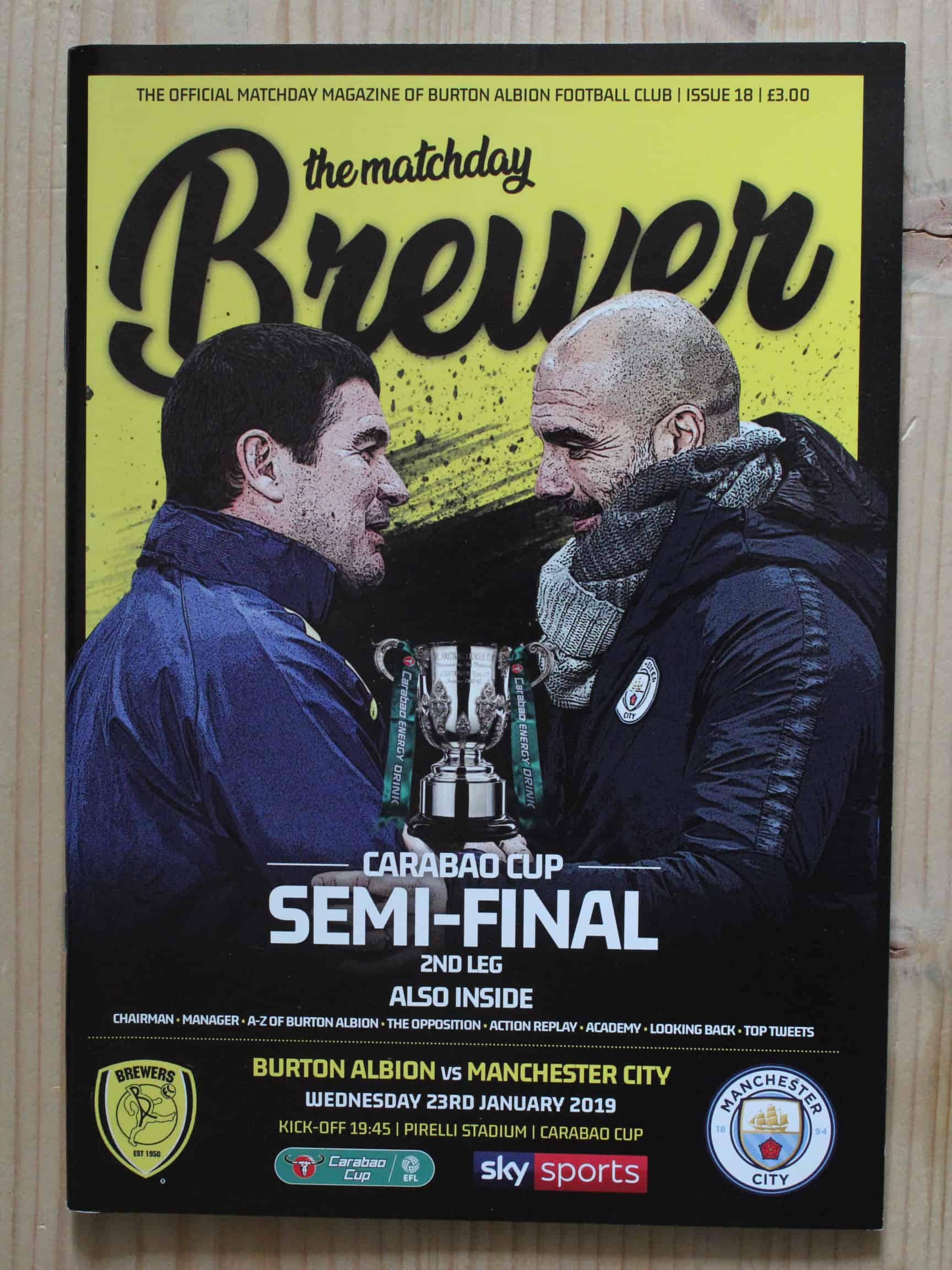 Burton Albion FC v Manchester City FC