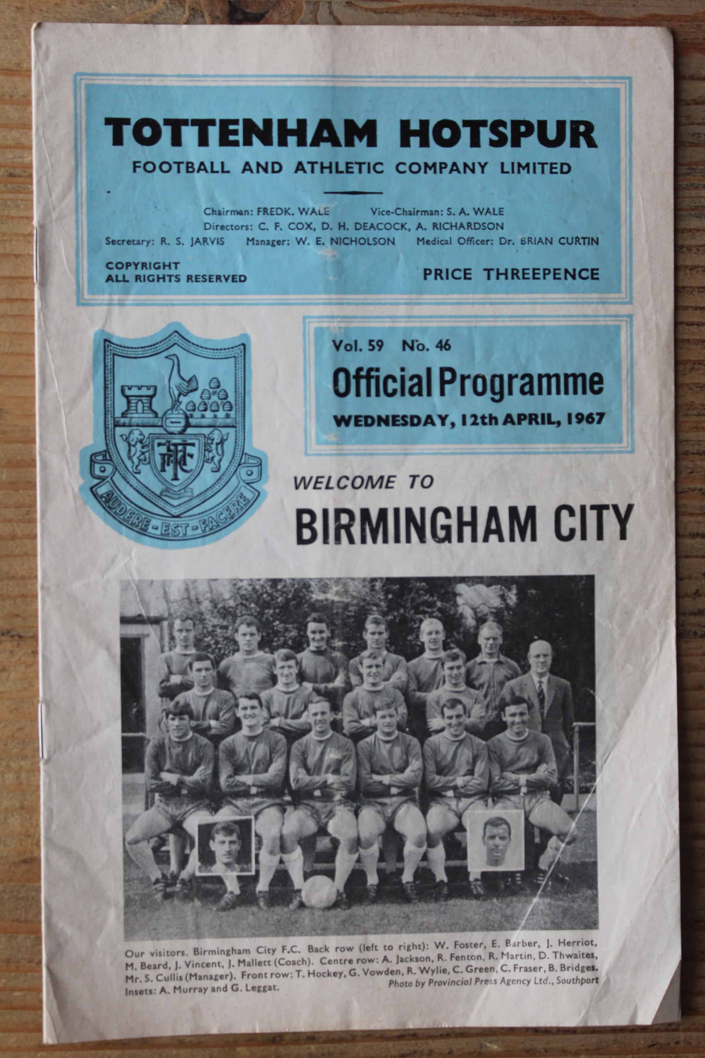 Tottenham Hotspur FC v Birmingham City FC