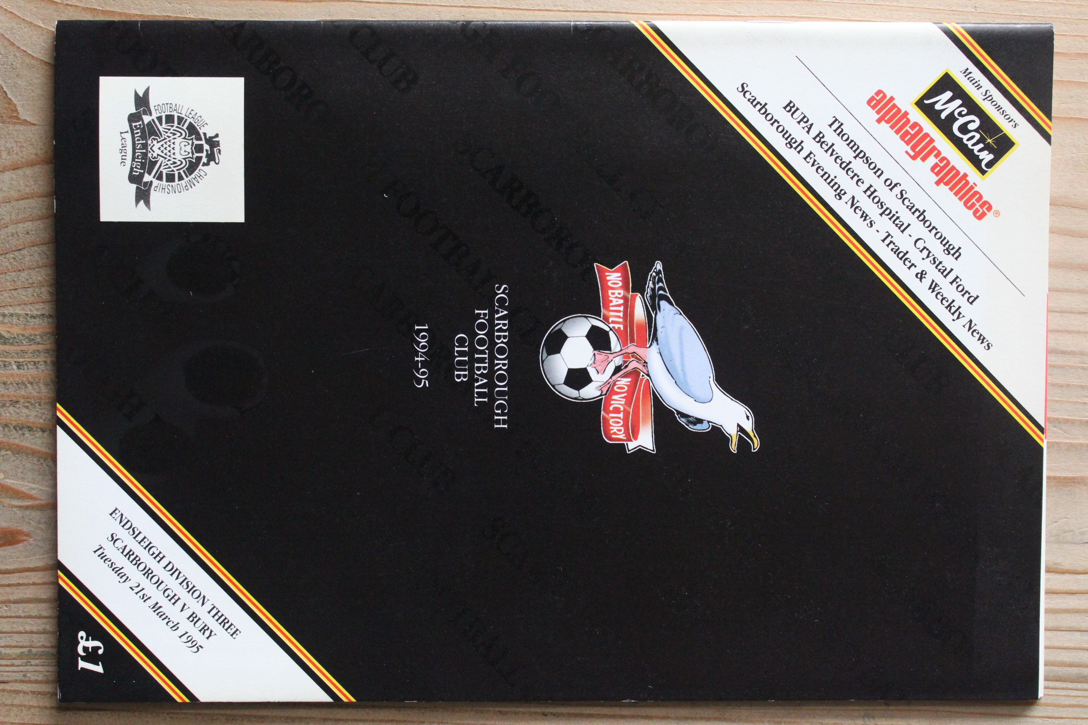 Scarborough FC v Bury FC