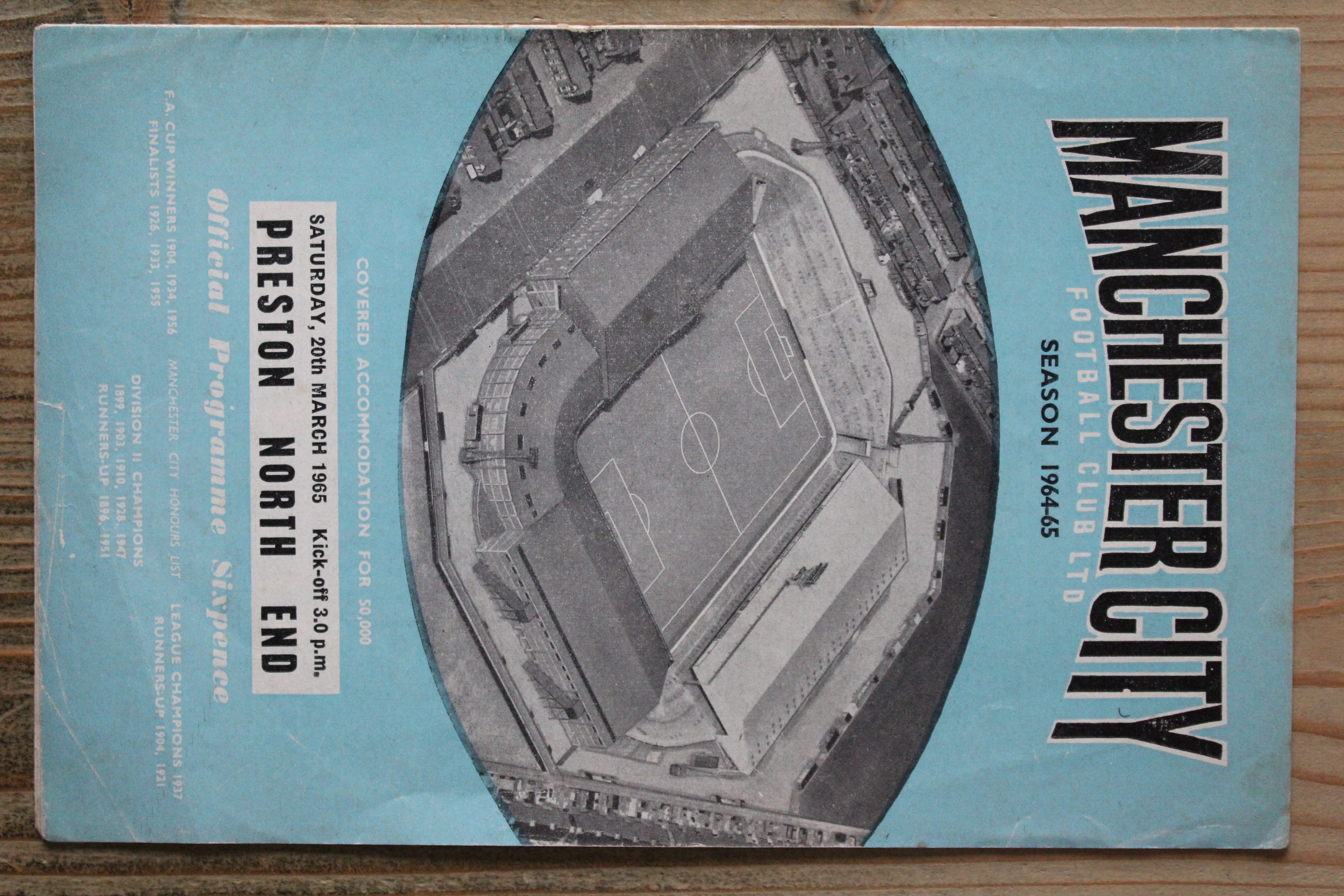 Manchester City FC v Preston North End FC