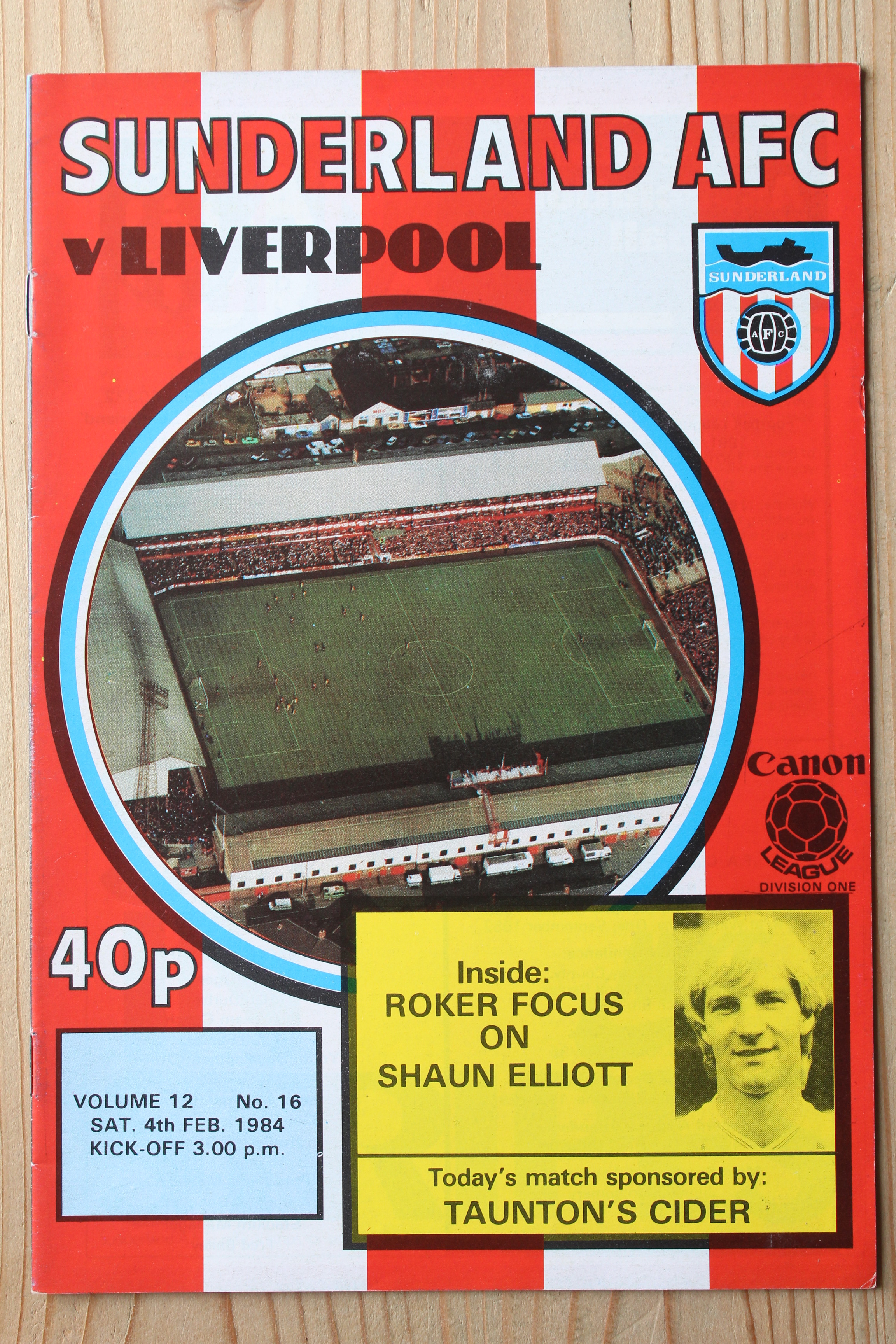 Sunderland FC v Liverpool FC