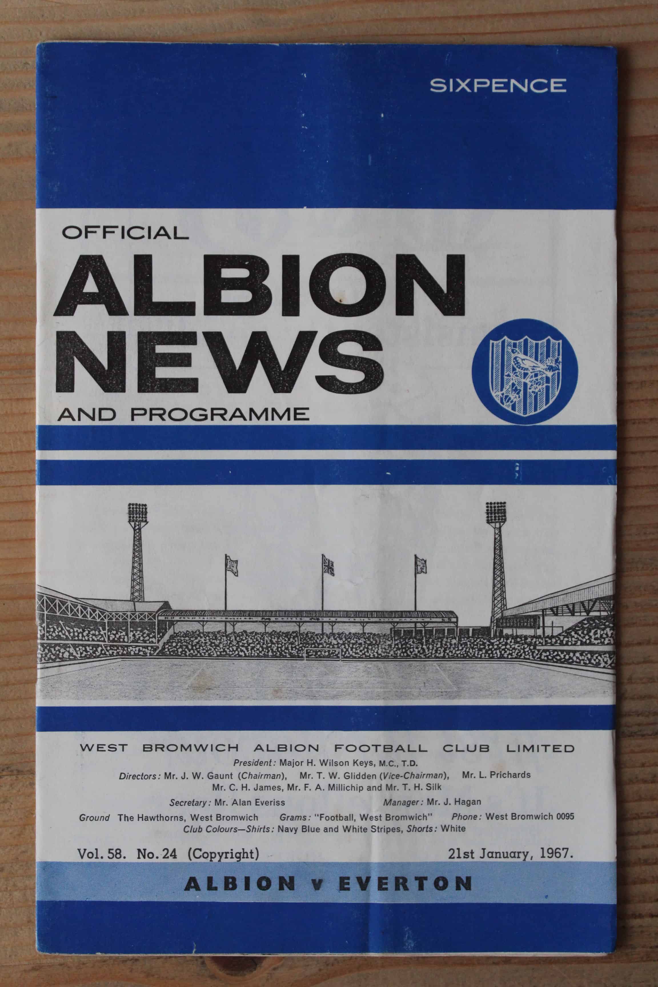 West Bromwich Albion FC  v Everton FC