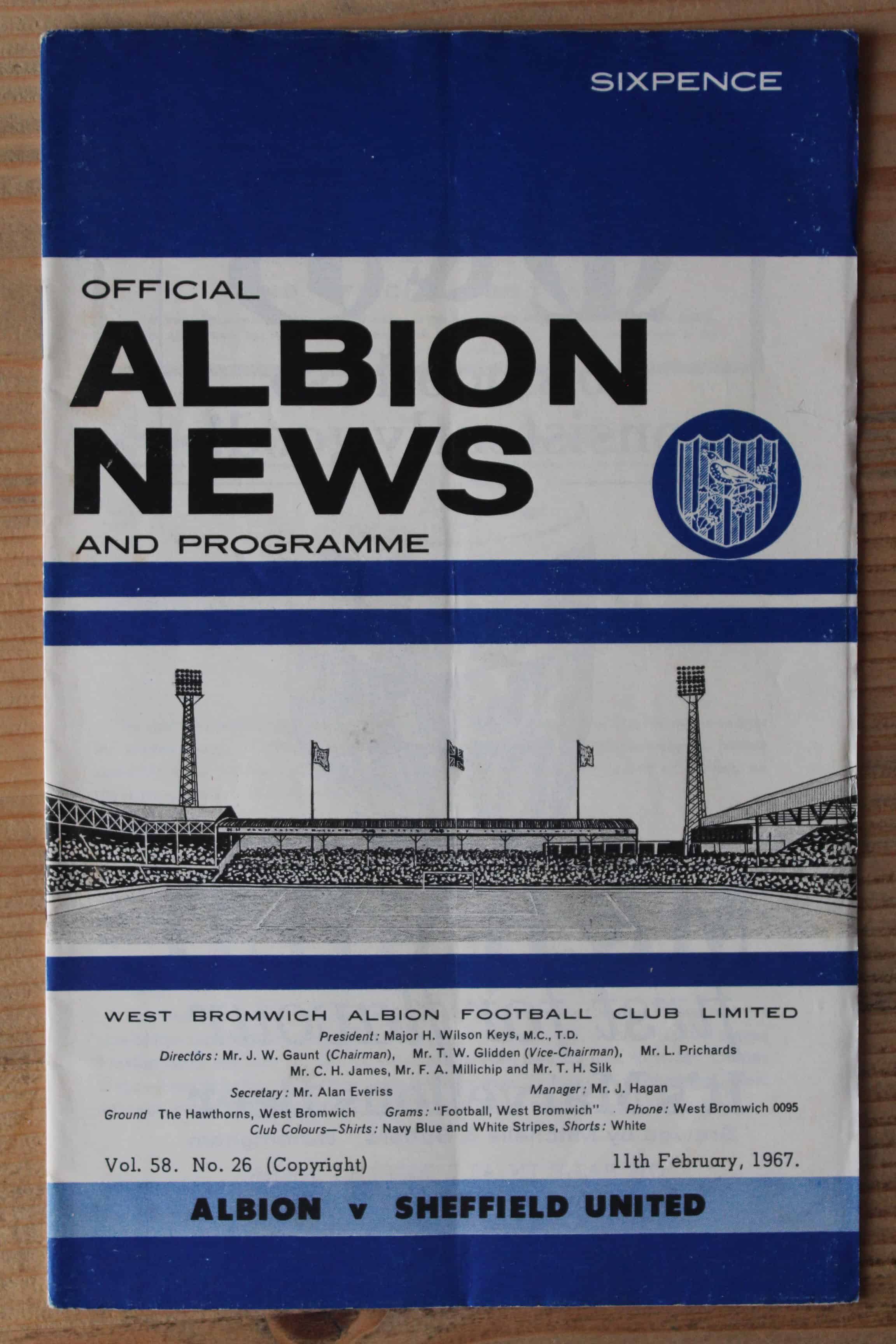 West Bromwich Albion FC  v Sheffield United FC