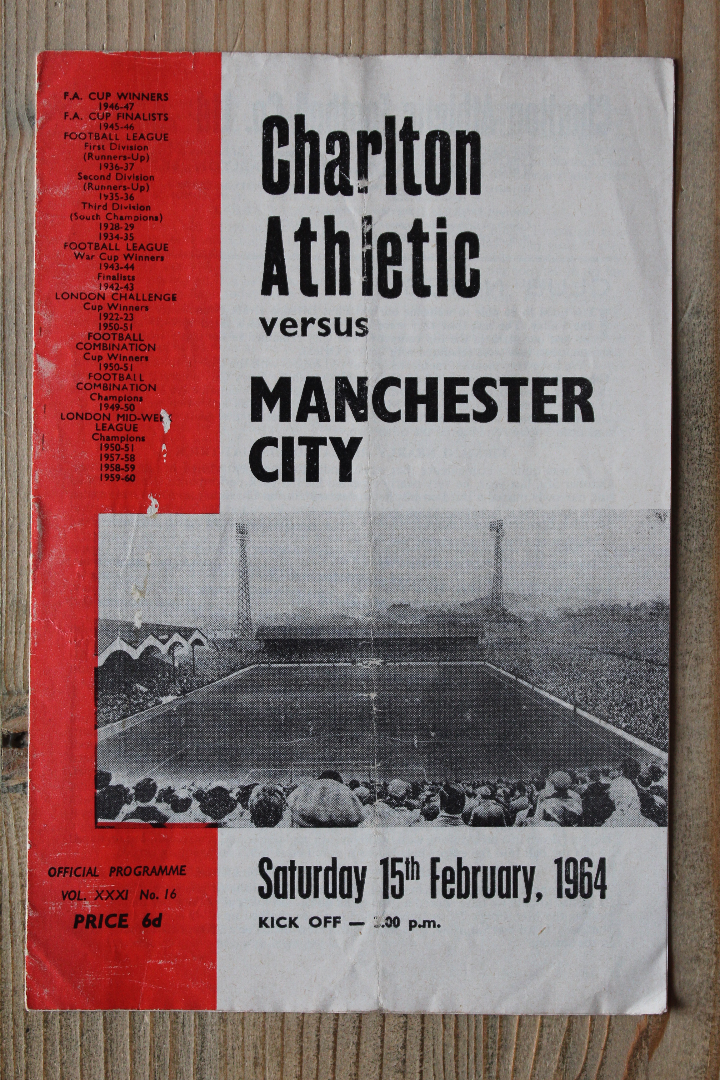 Charlton Athletic FC v Manchester City FC