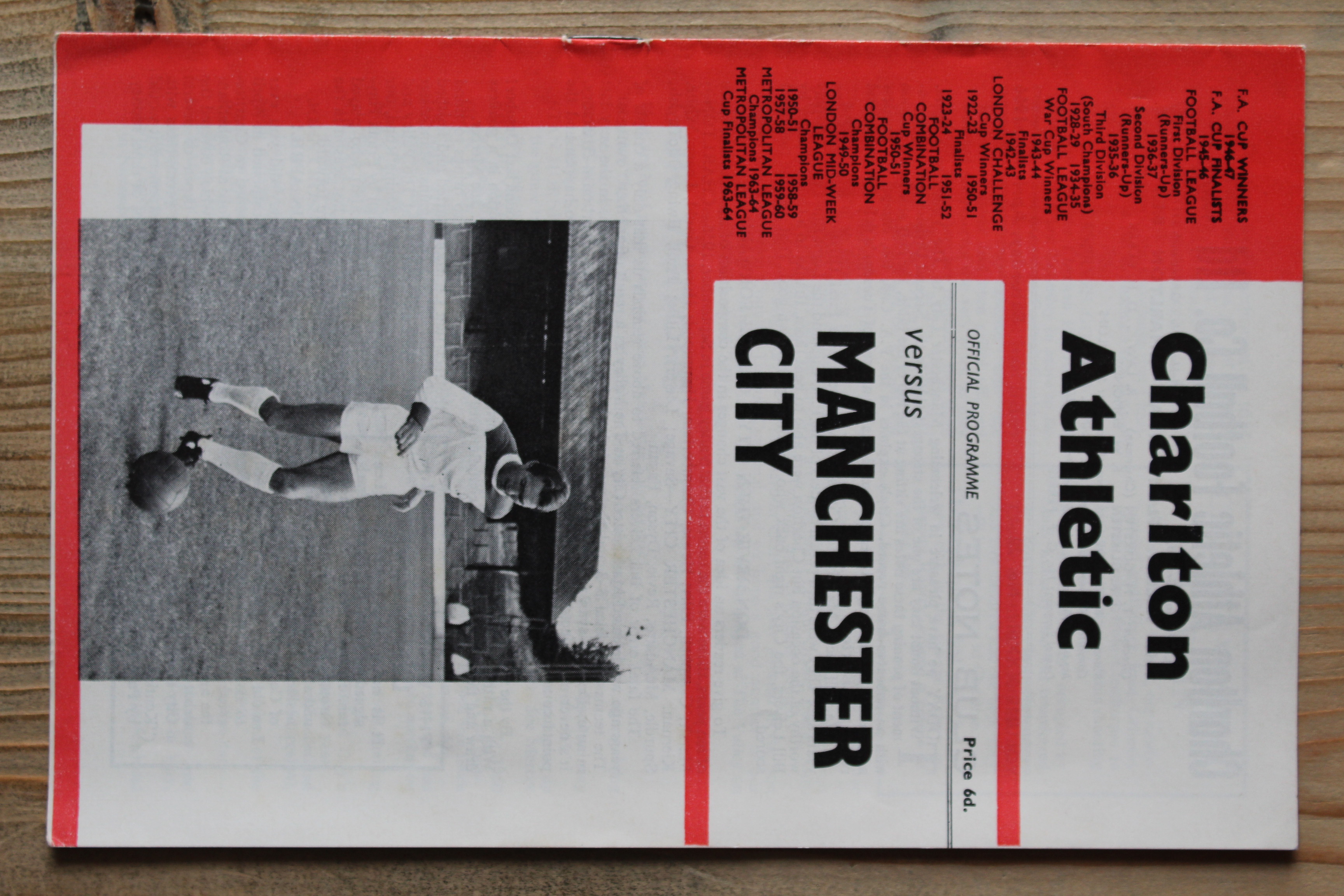 Charlton Athletic FC v Manchester City FC