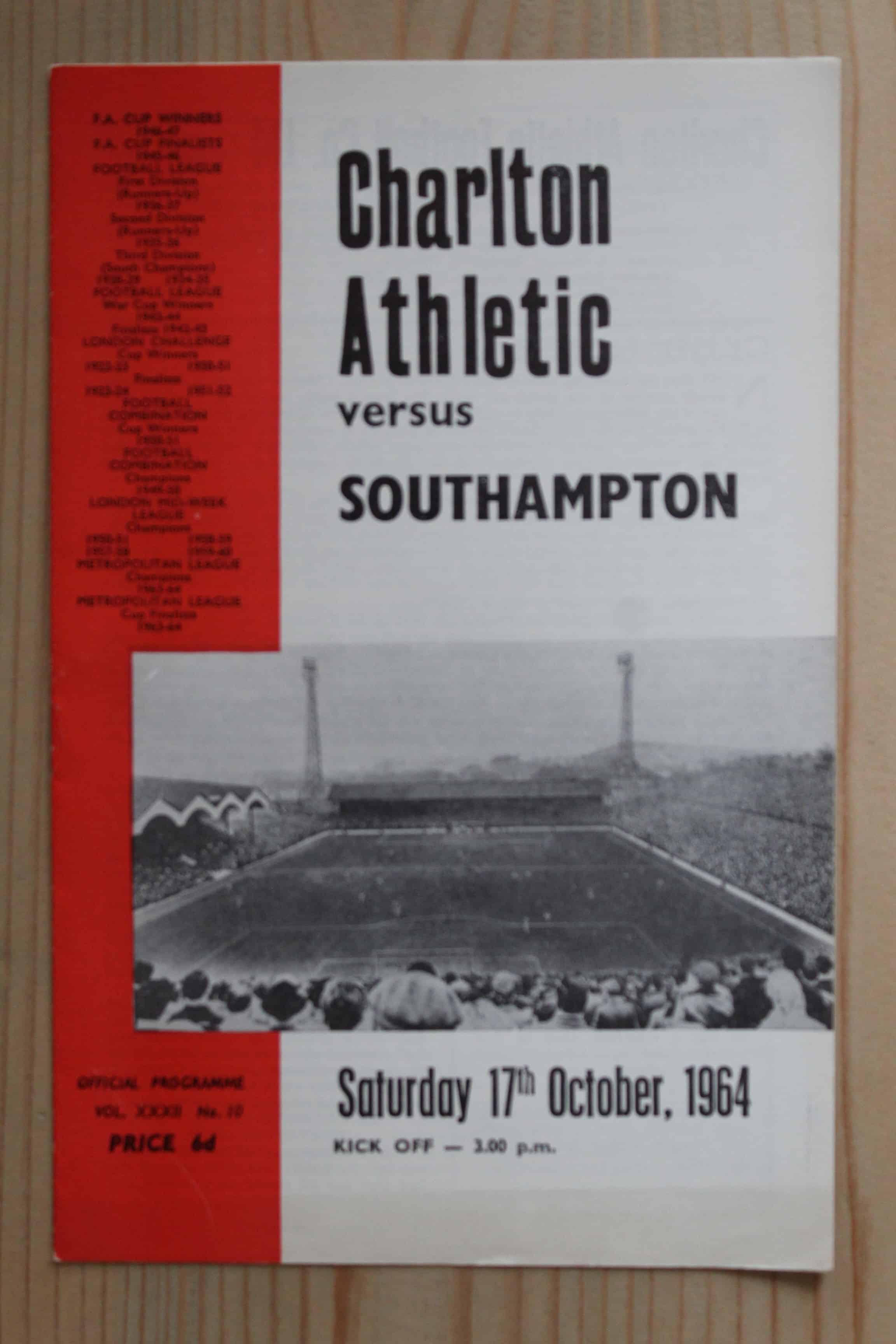 Charlton Athletic FC v Southampton FC