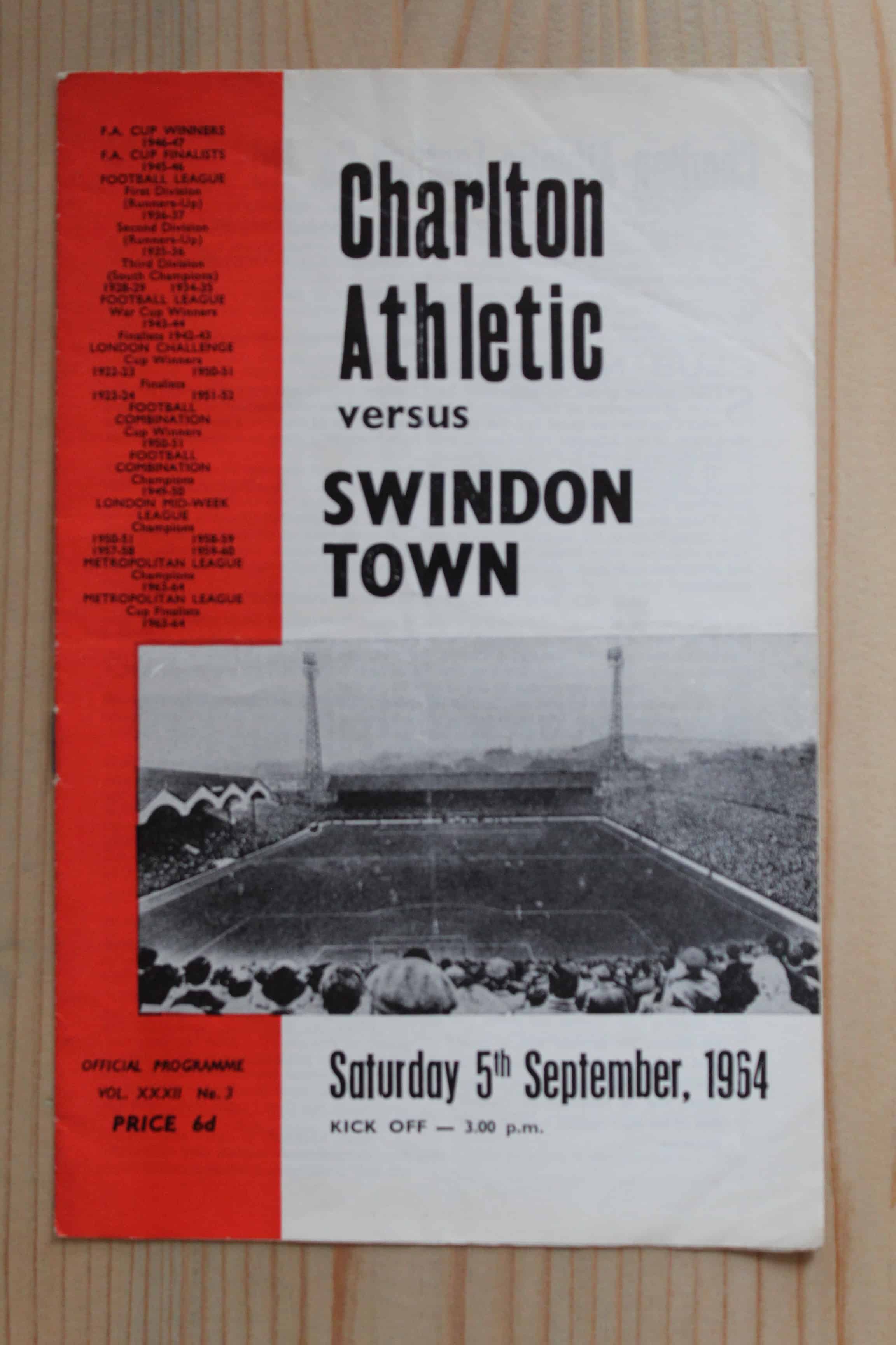 Charlton Athletic FC v Swindon Town FC