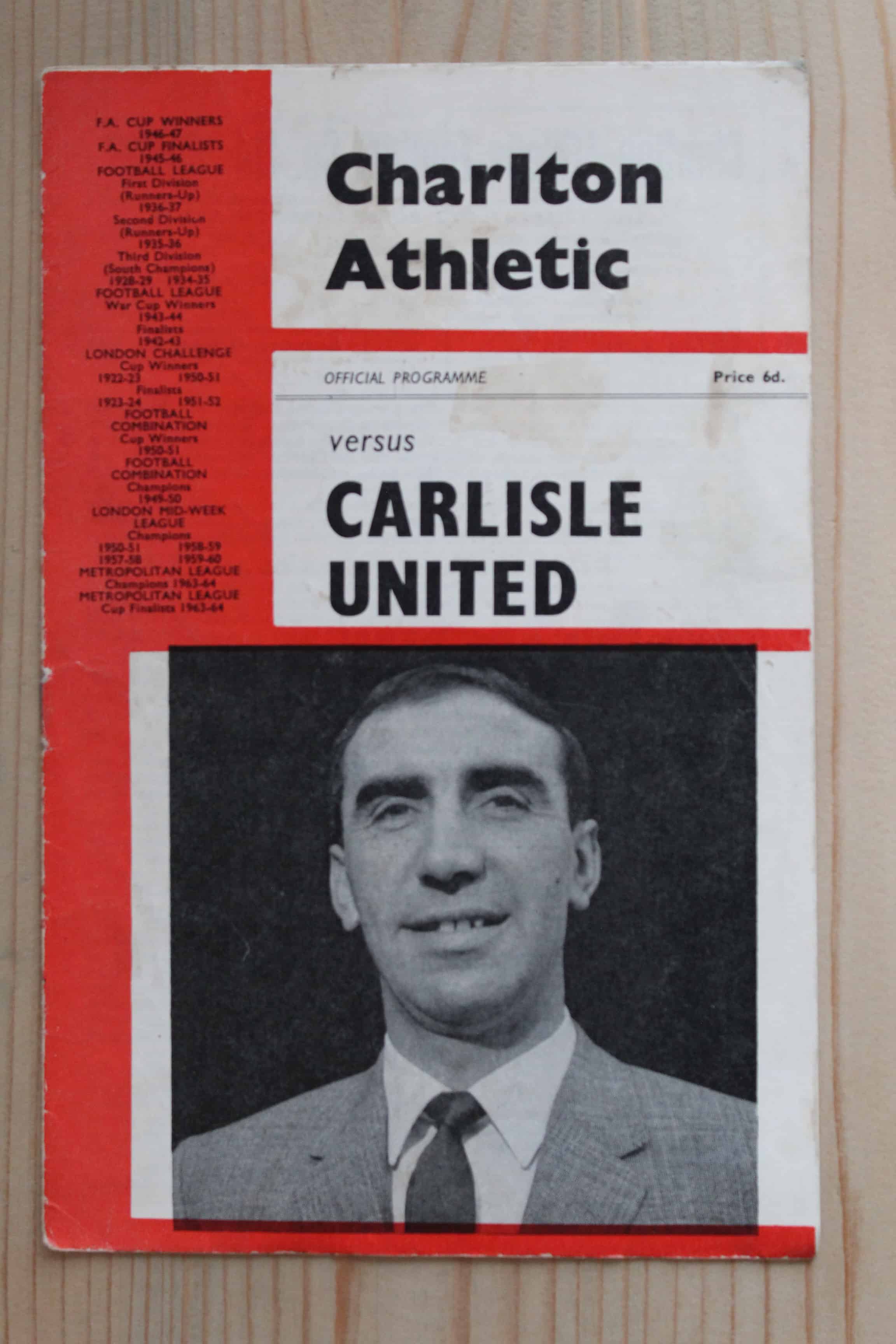 Charlton Athletic FC v Carlisle United FC