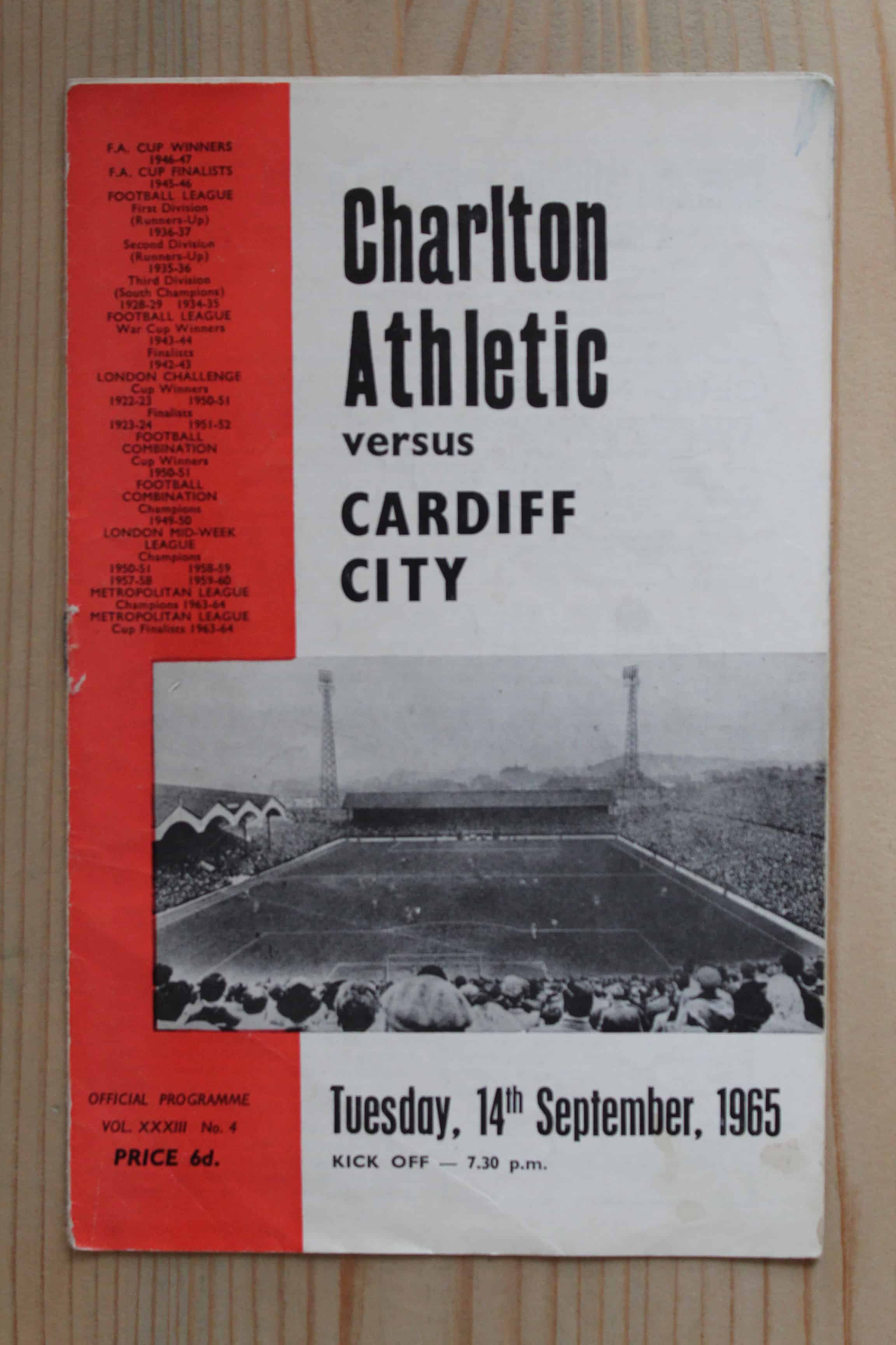 Charlton Athletic FC v Cardiff City FC