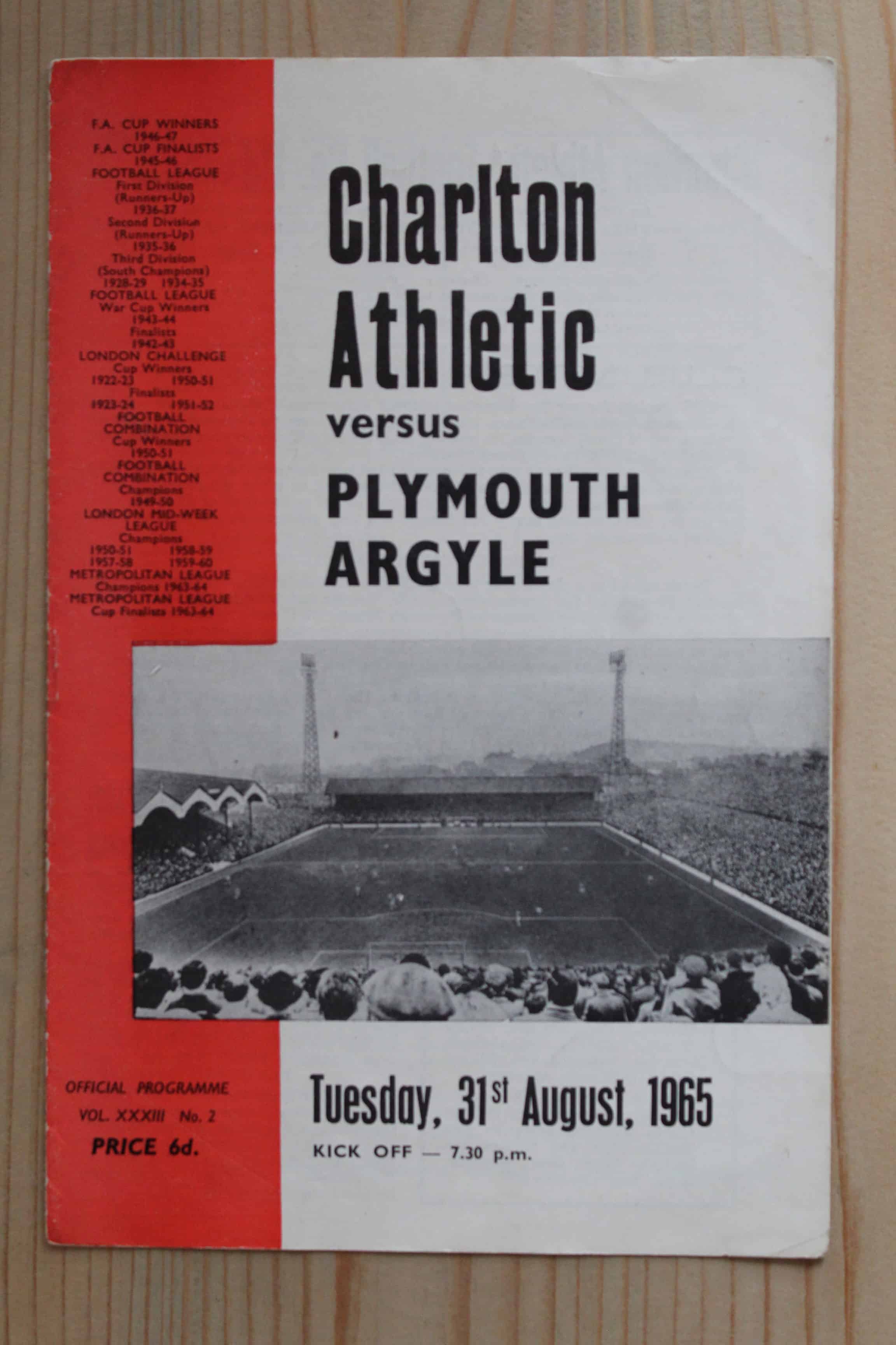 Charlton Athletic FC v Plymouth Argyle FC