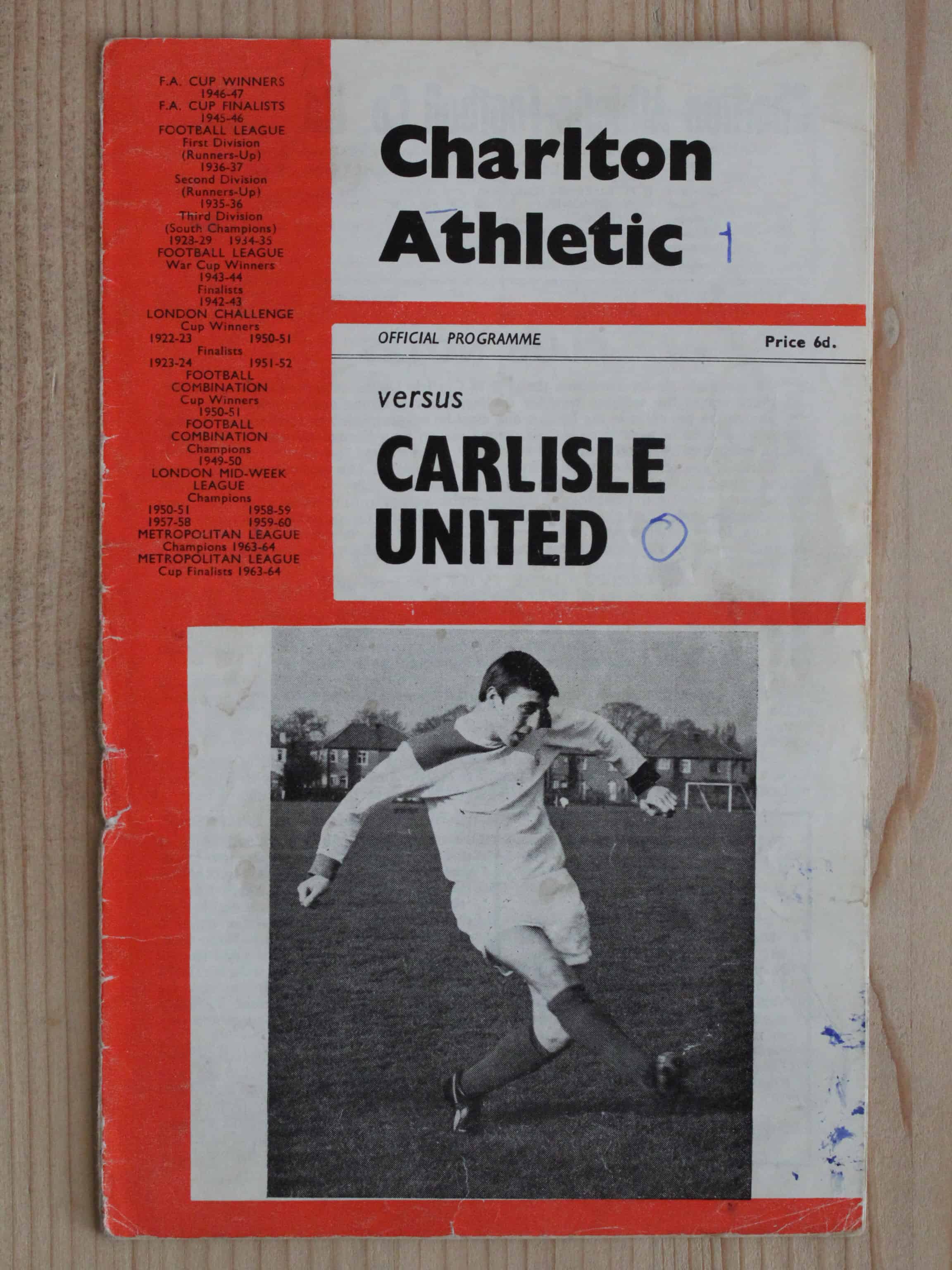 Charlton Athletic FC v Carlisle United FC