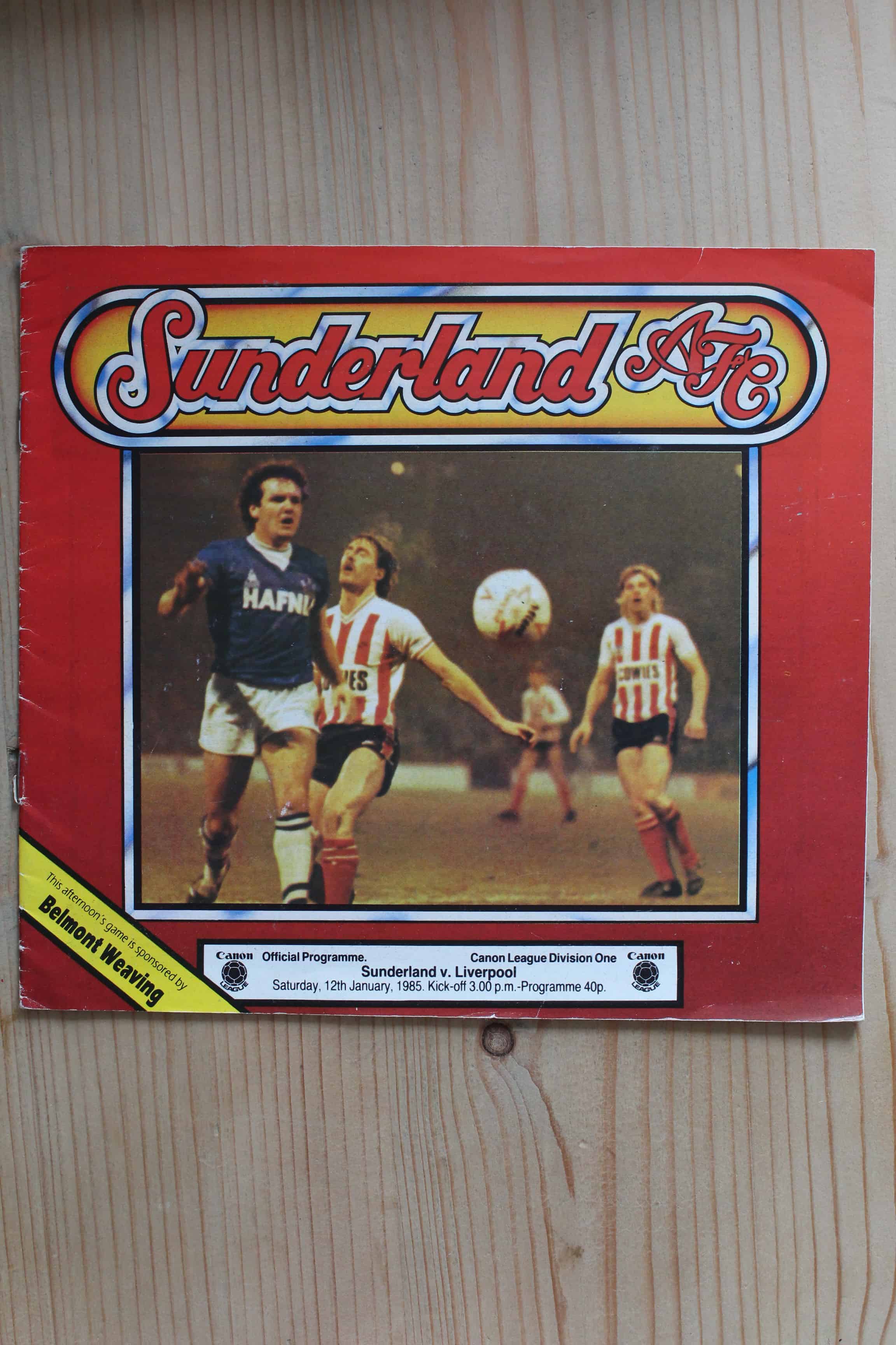 Sunderland FC v Liverpool FC